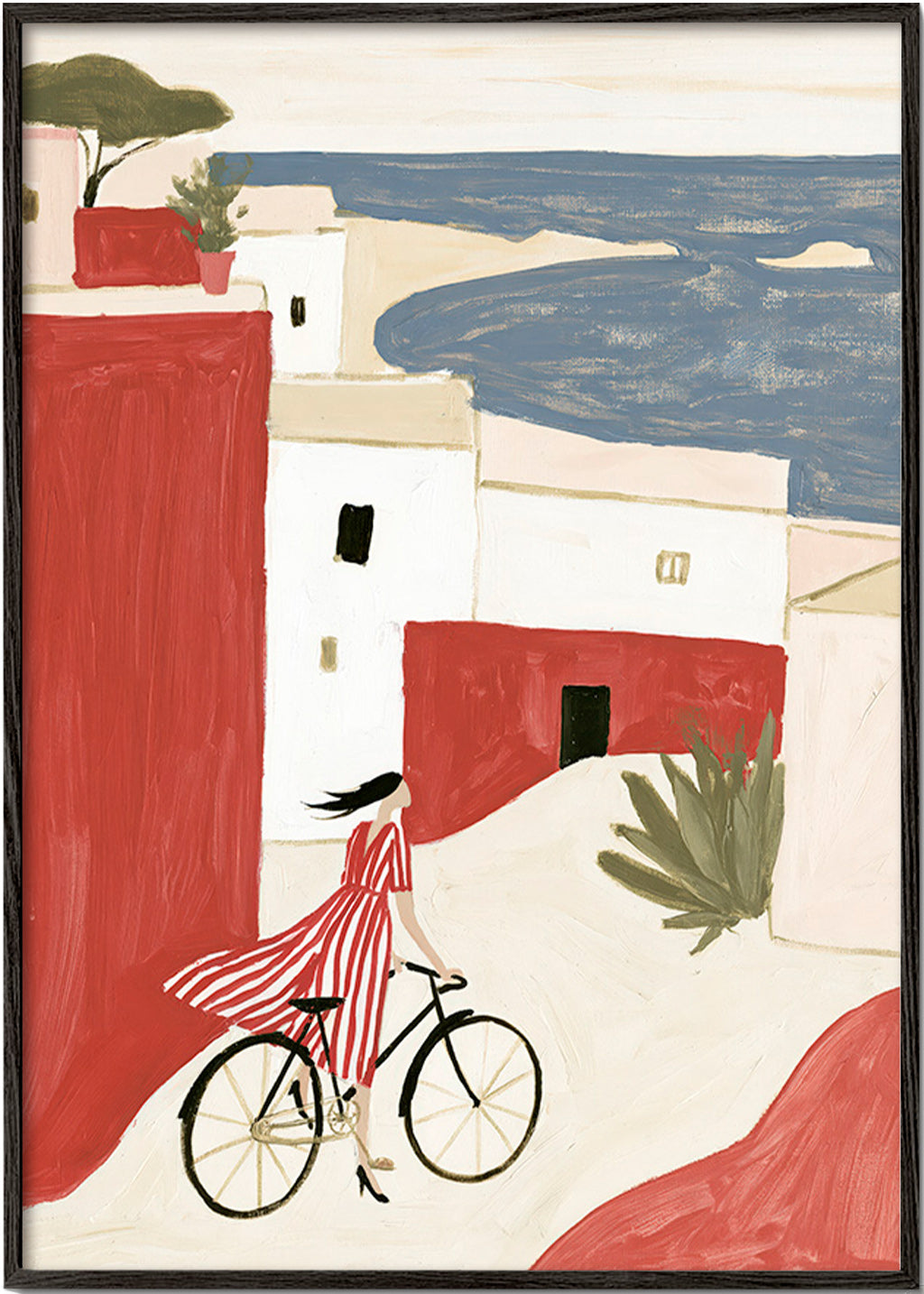 Illustrazione di bicicletta costiera