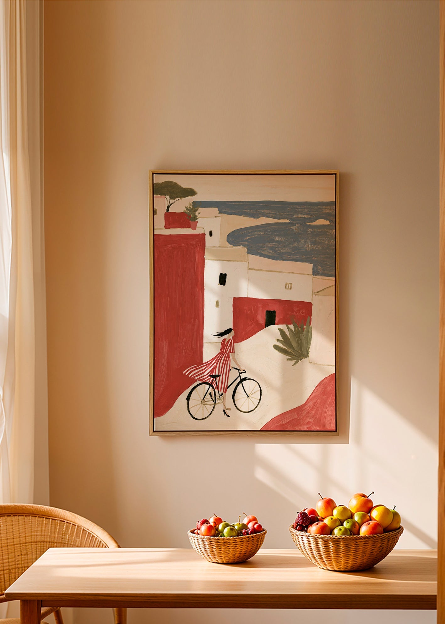 Illustrazione di bicicletta costiera