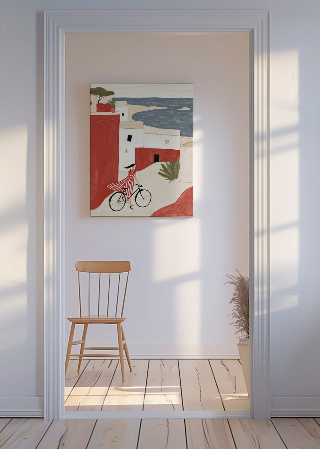 Illustrazione di bicicletta costiera