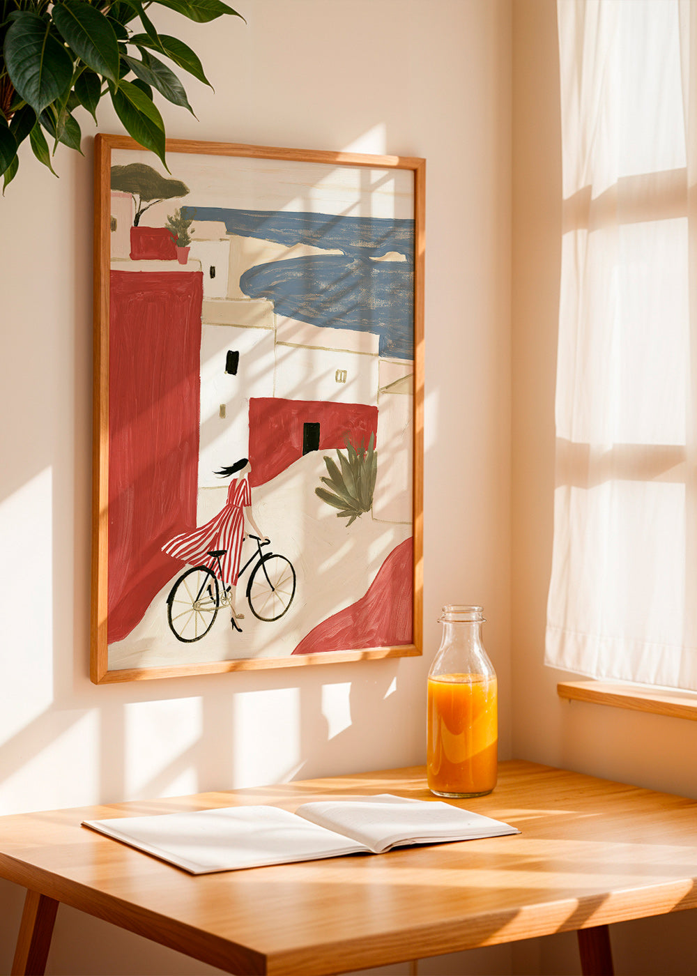 Illustrazione di bicicletta costiera