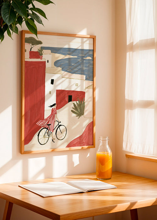 Illustrazione di bicicletta costiera