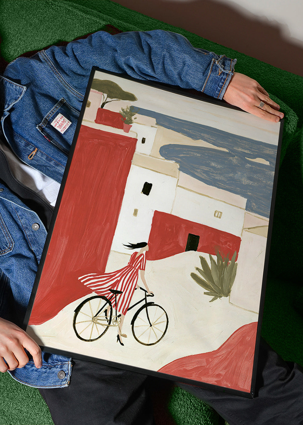 Illustrazione di bicicletta costiera