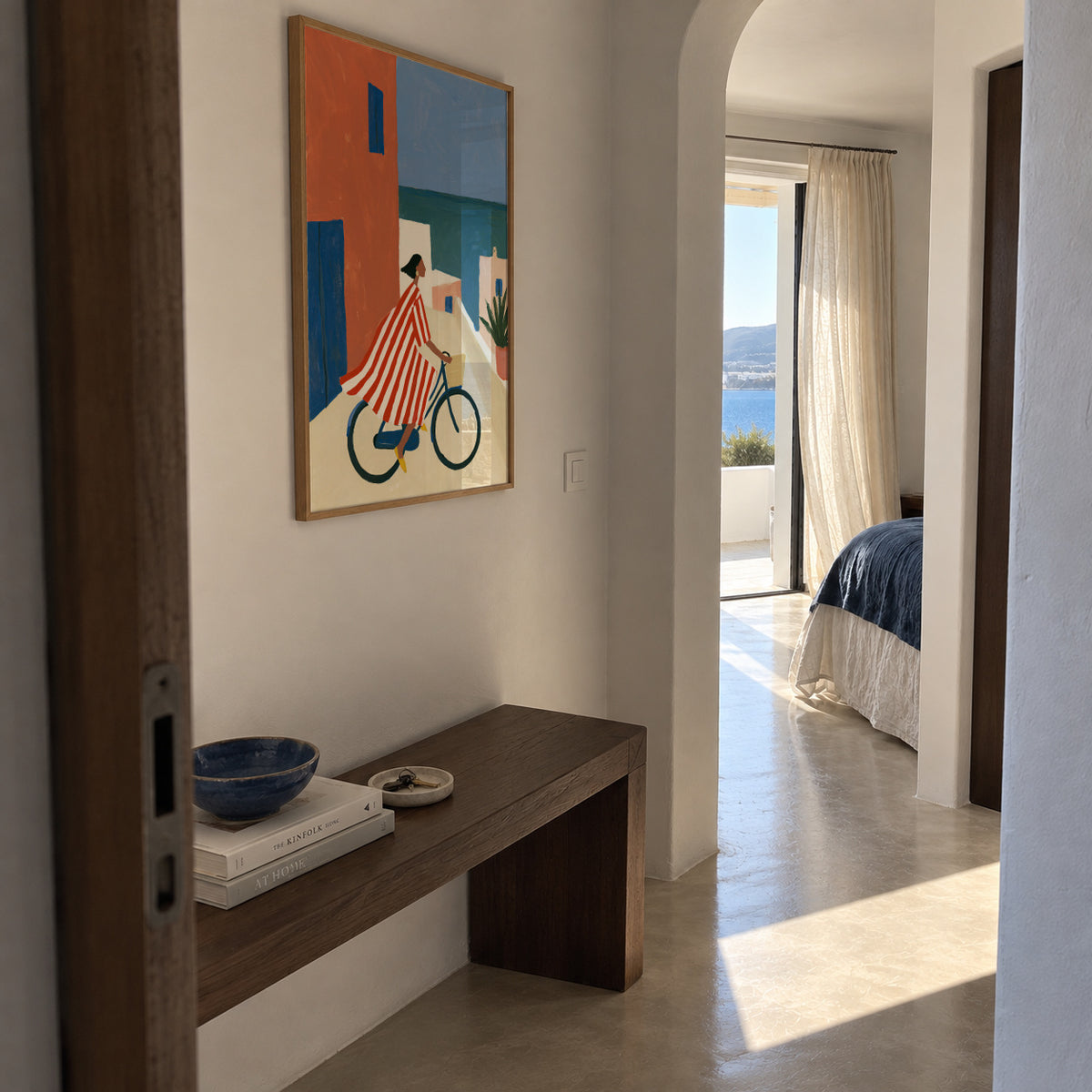 Ride to the Beach - Poster en ambiente