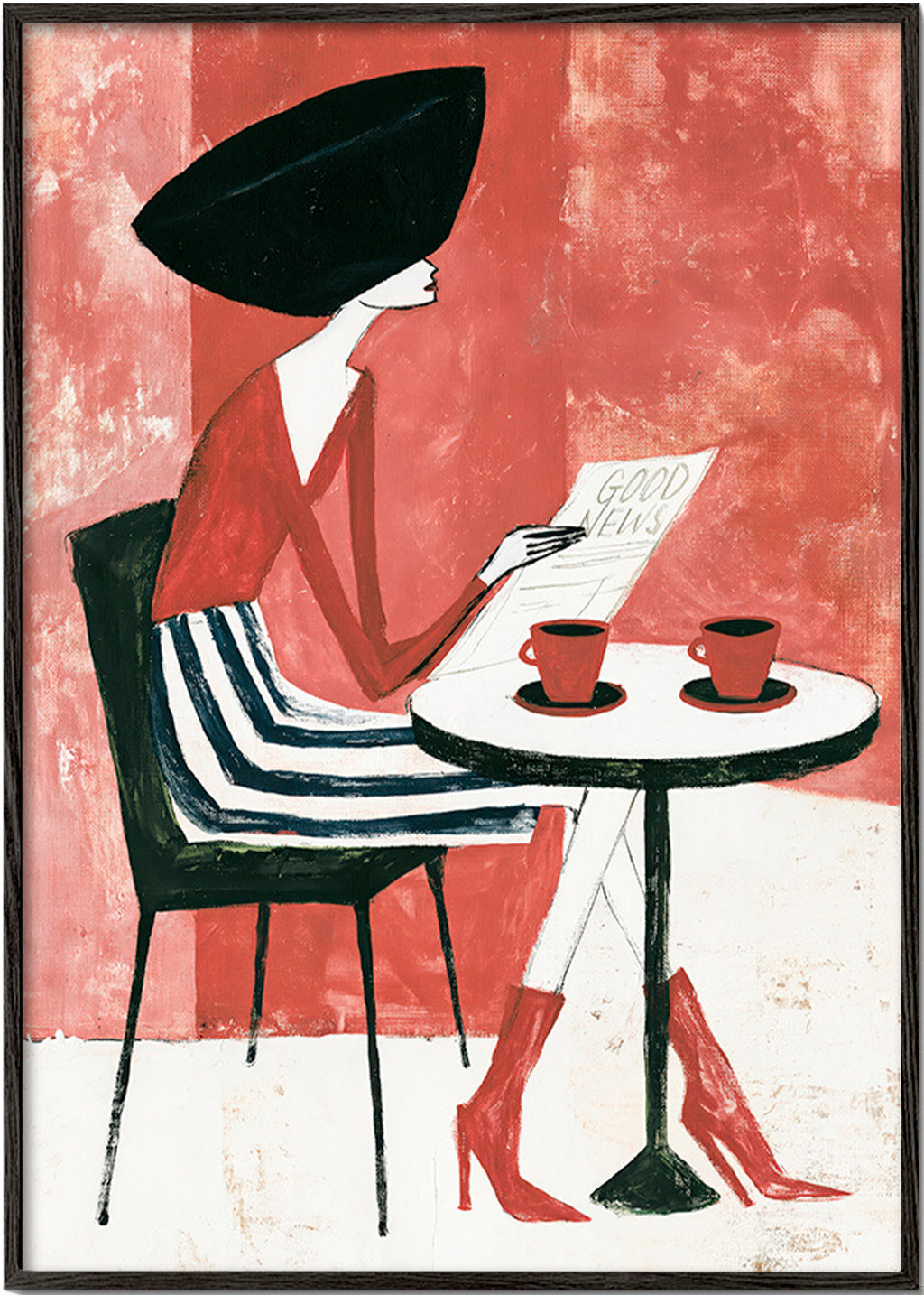 Arte da cucina donna con caffè