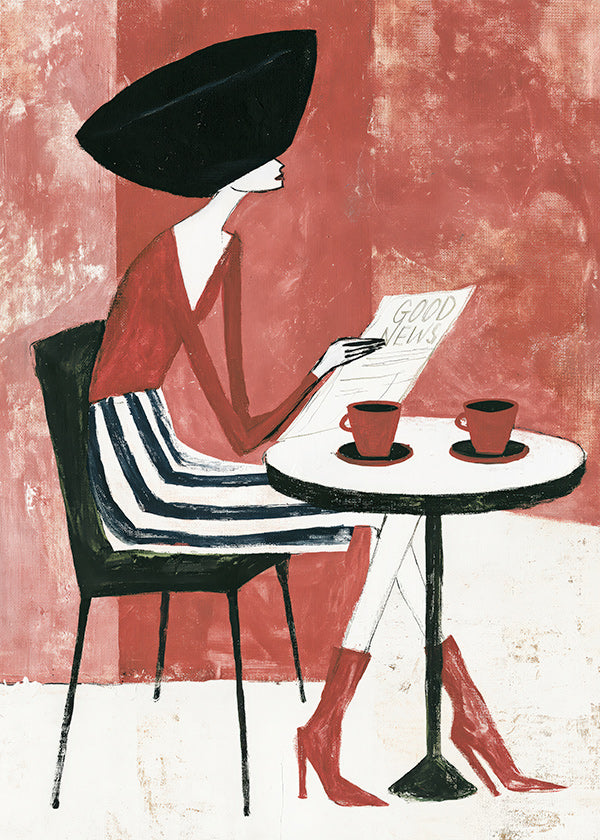 Arte da cucina donna con caffè