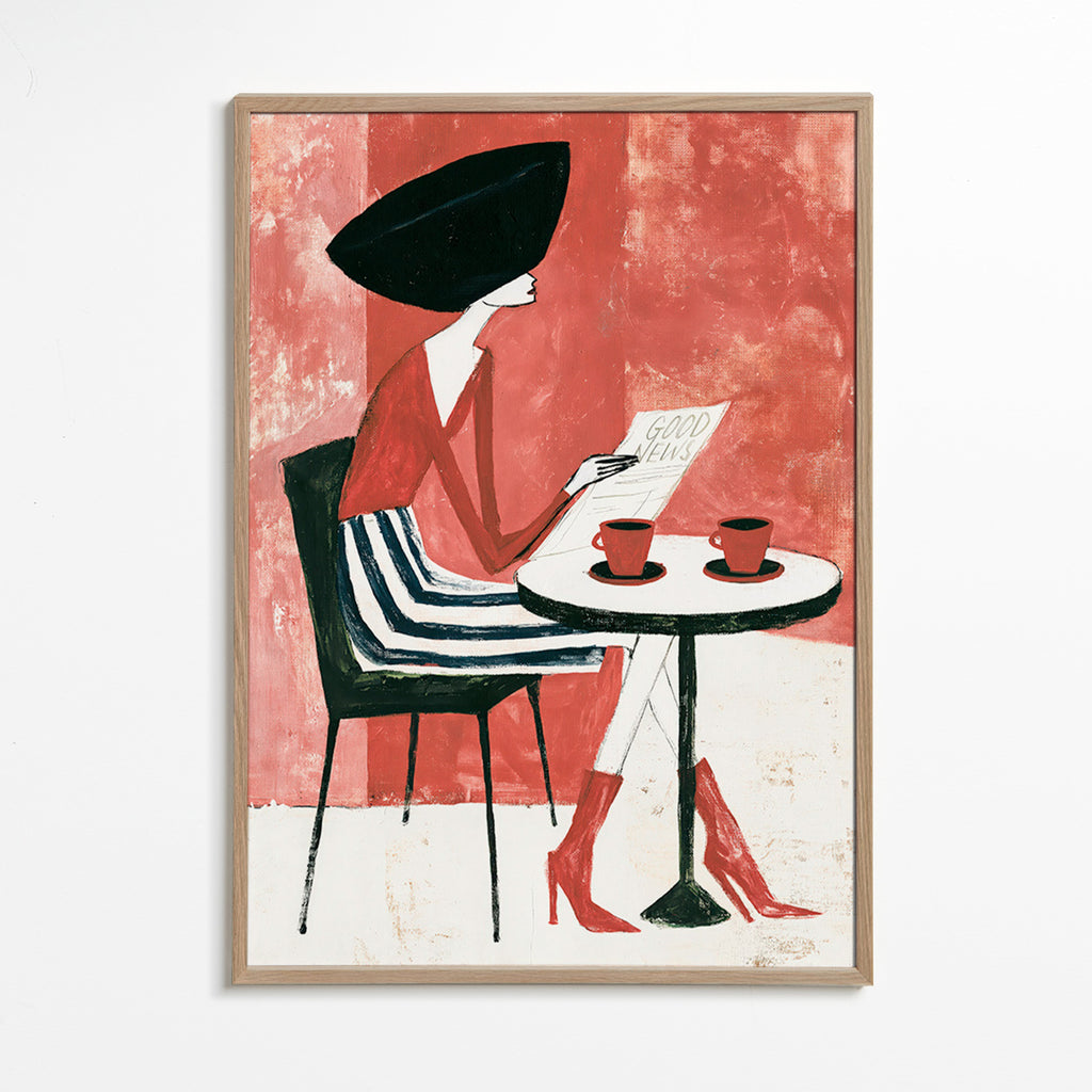 Arte da cucina donna con caffè