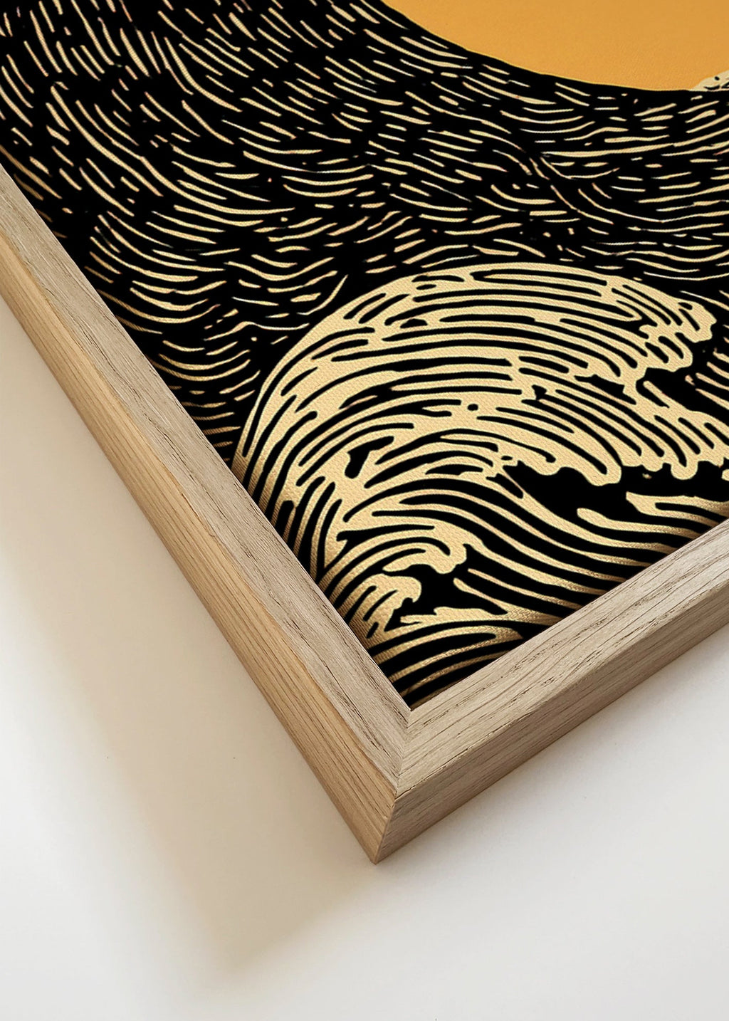 Illustrazione onda grafica nera