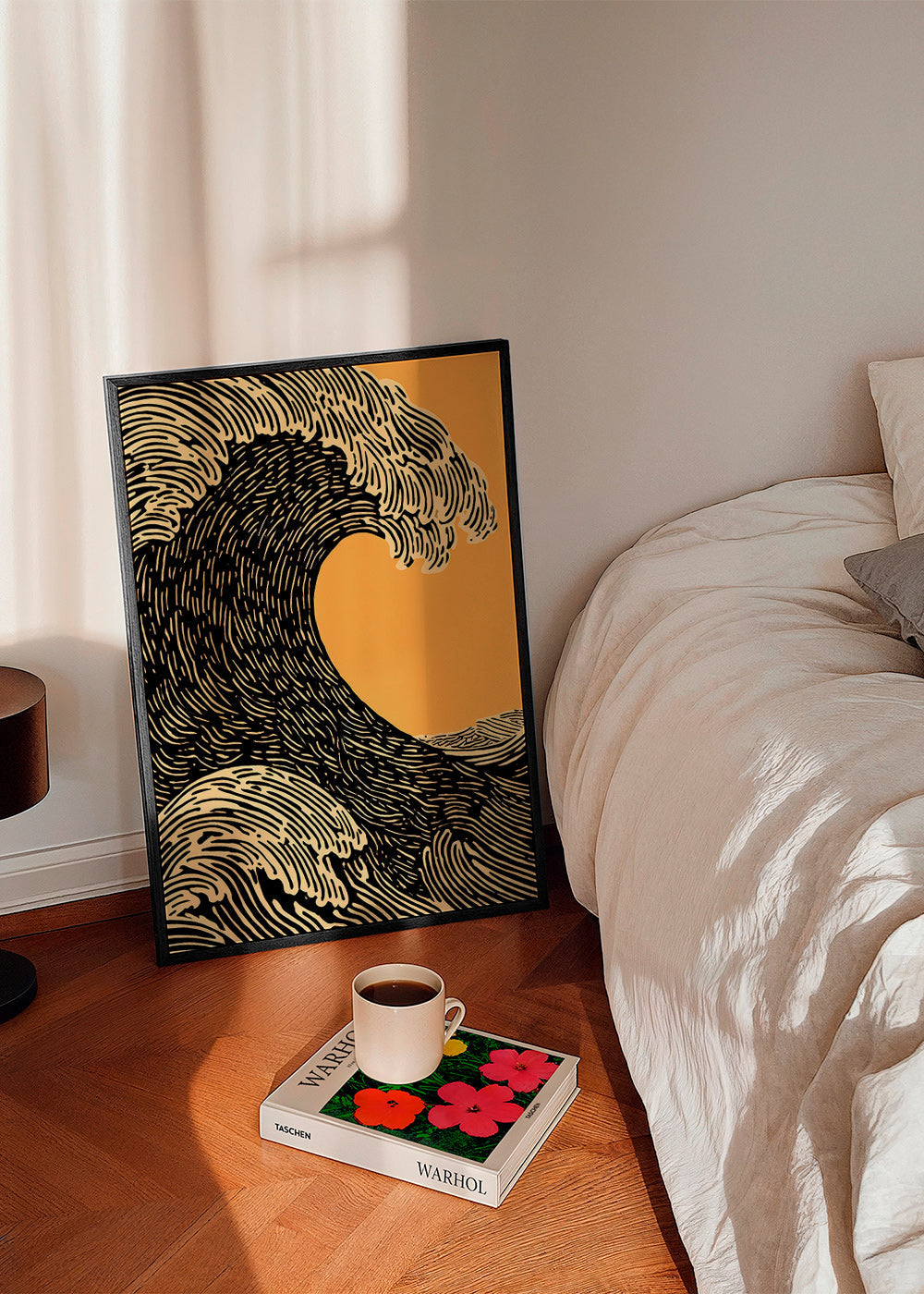 Illustrazione onda grafica nera