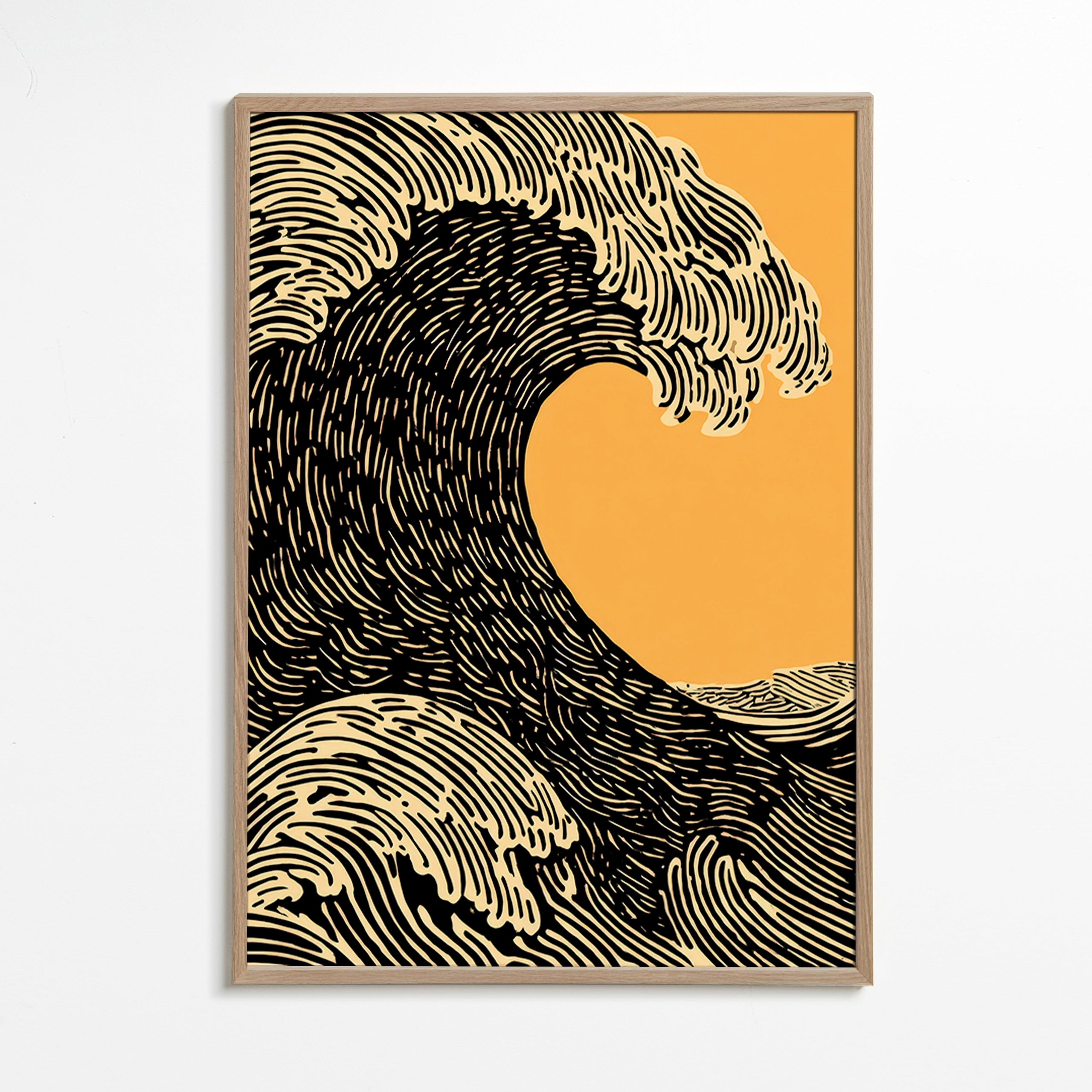 Illustrazione onda grafica nera