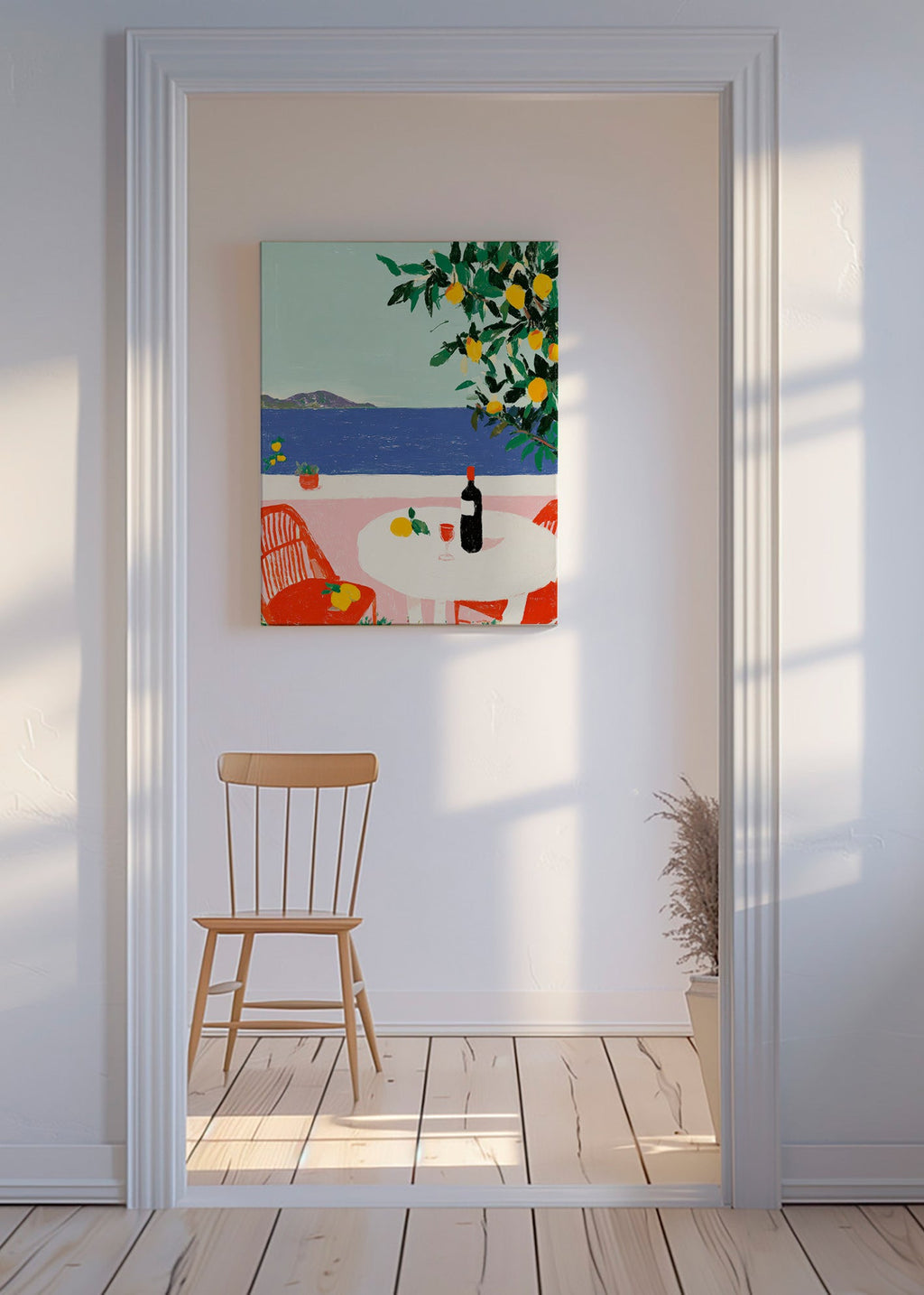 Arte da cucina tavola mediterranea con limoni