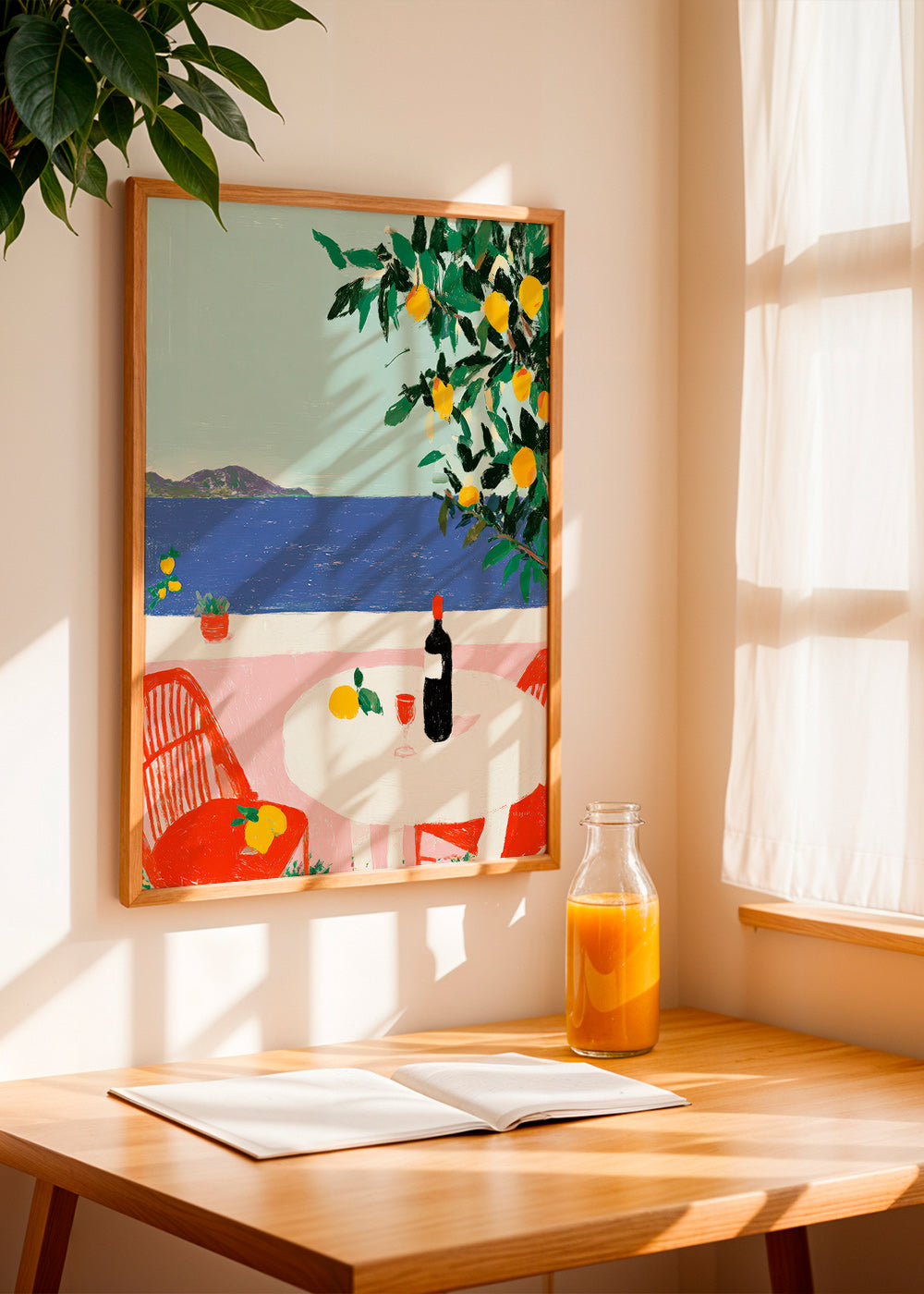 Arte da cucina tavola mediterranea con limoni