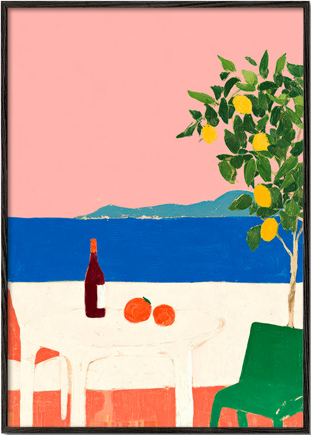 Arte da cucina Riviera rosa con limone