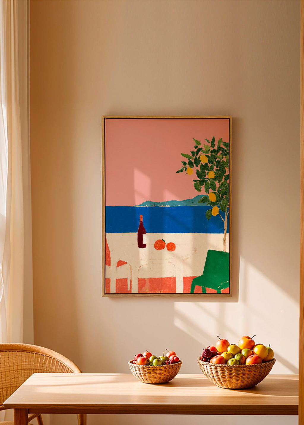 Arte da cucina Riviera rosa con limone