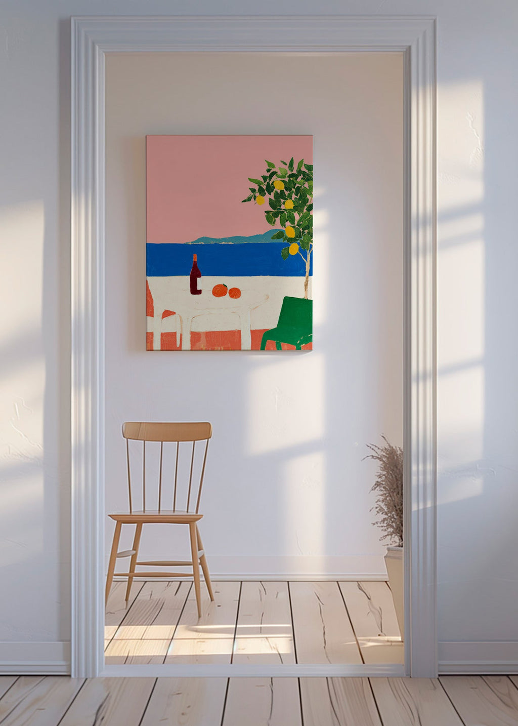 Arte da cucina Riviera rosa con limone