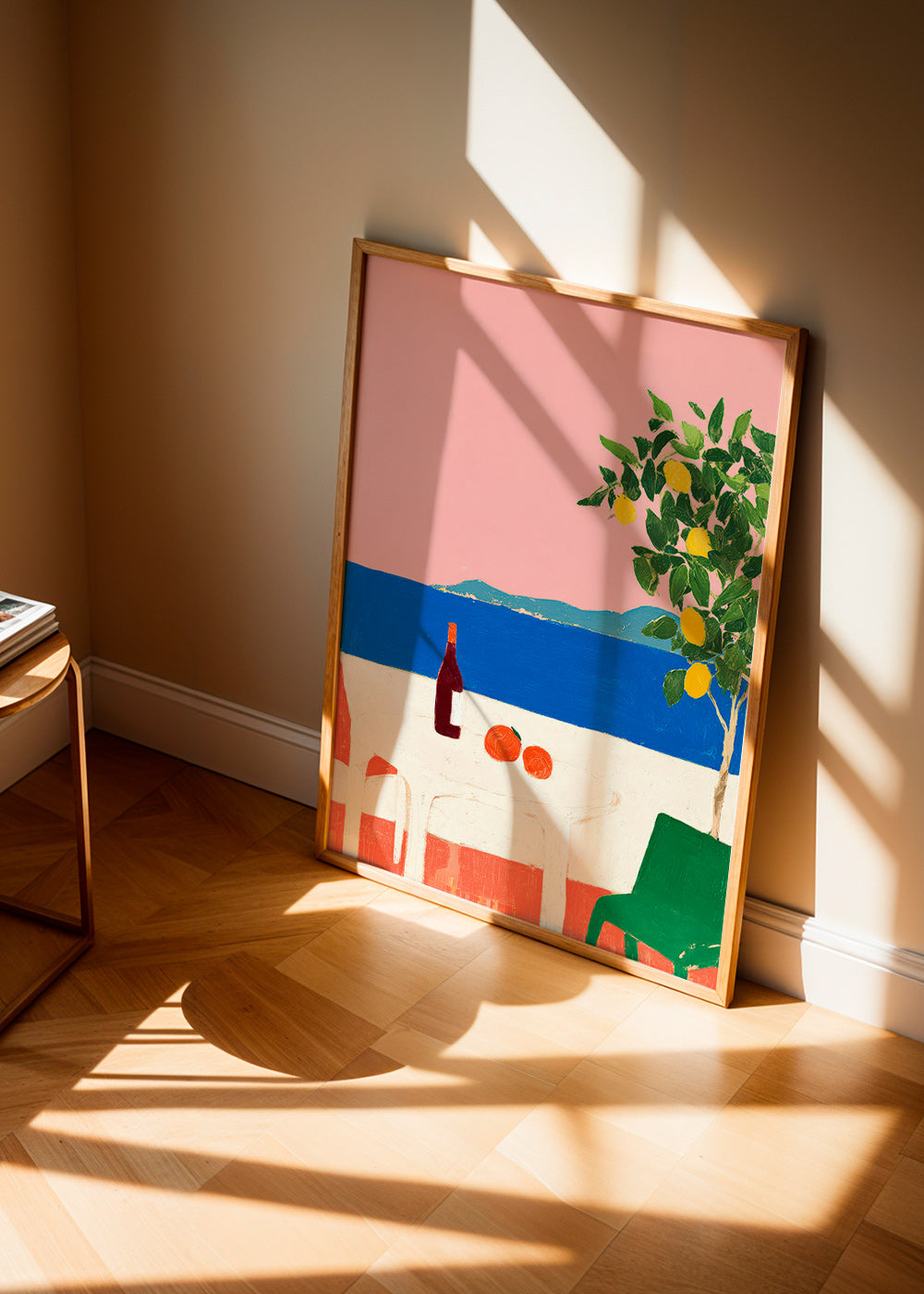 Arte da cucina Riviera rosa con limone
