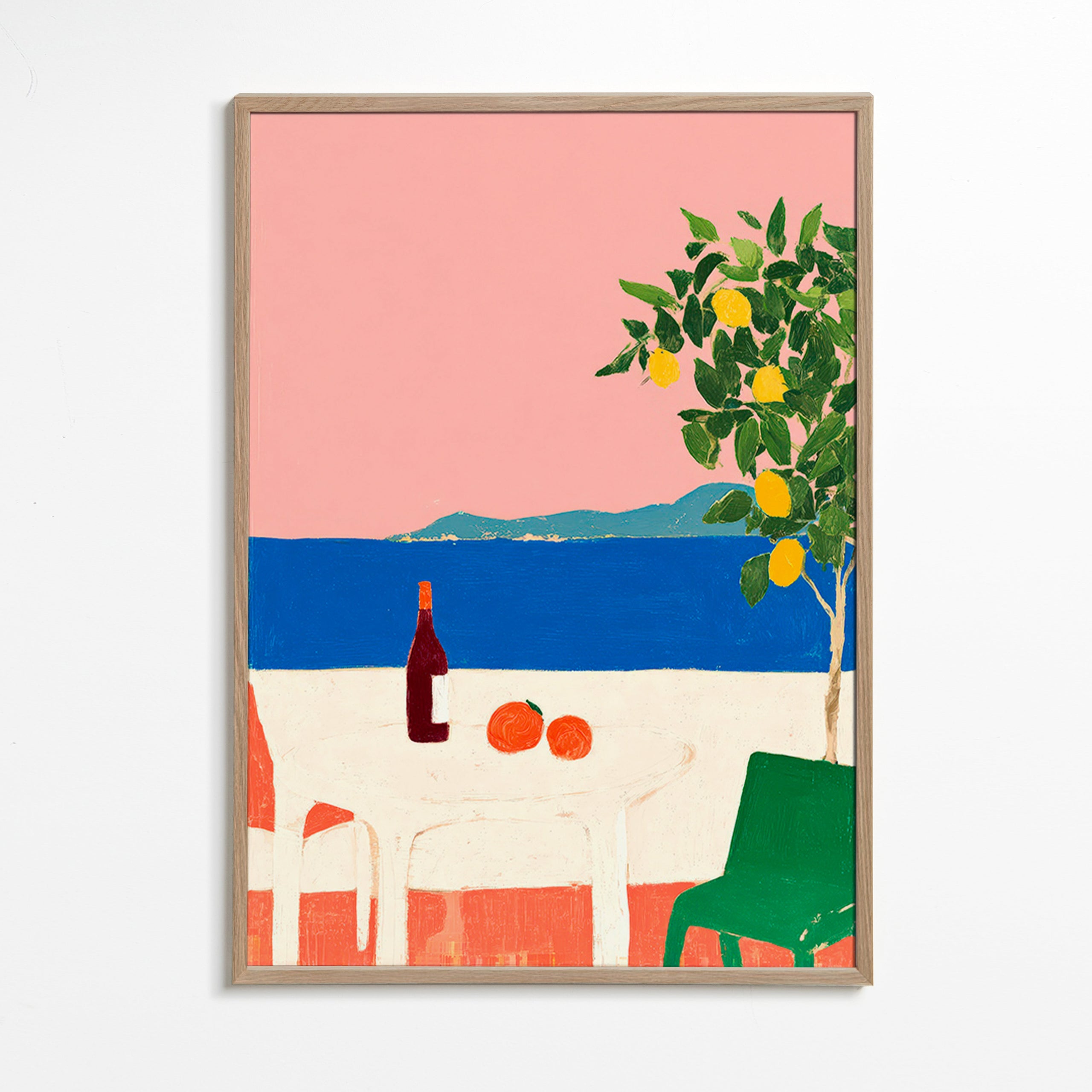 Arte da cucina Riviera rosa con limone