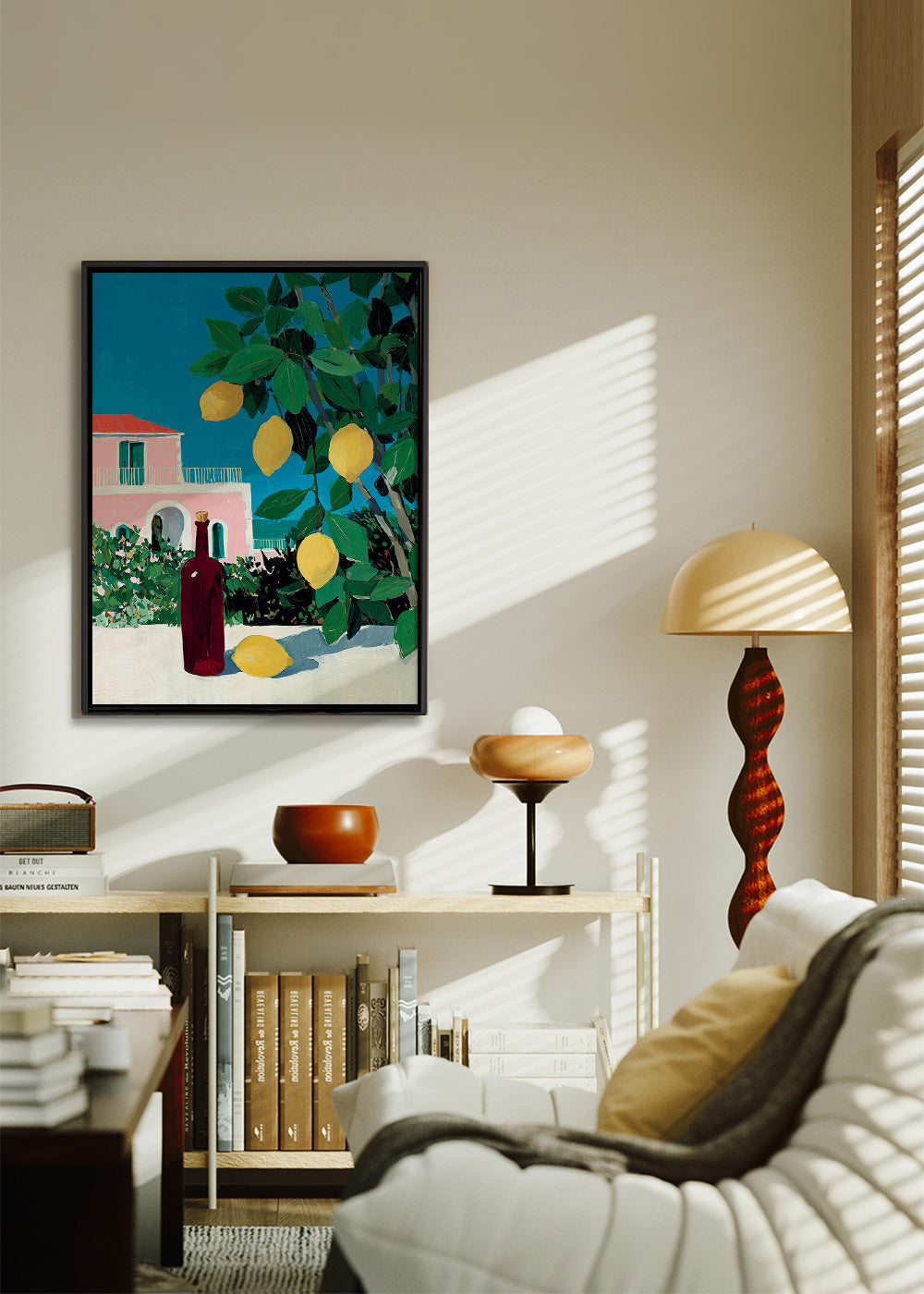 Arte da cucina: limoni e bottiglia