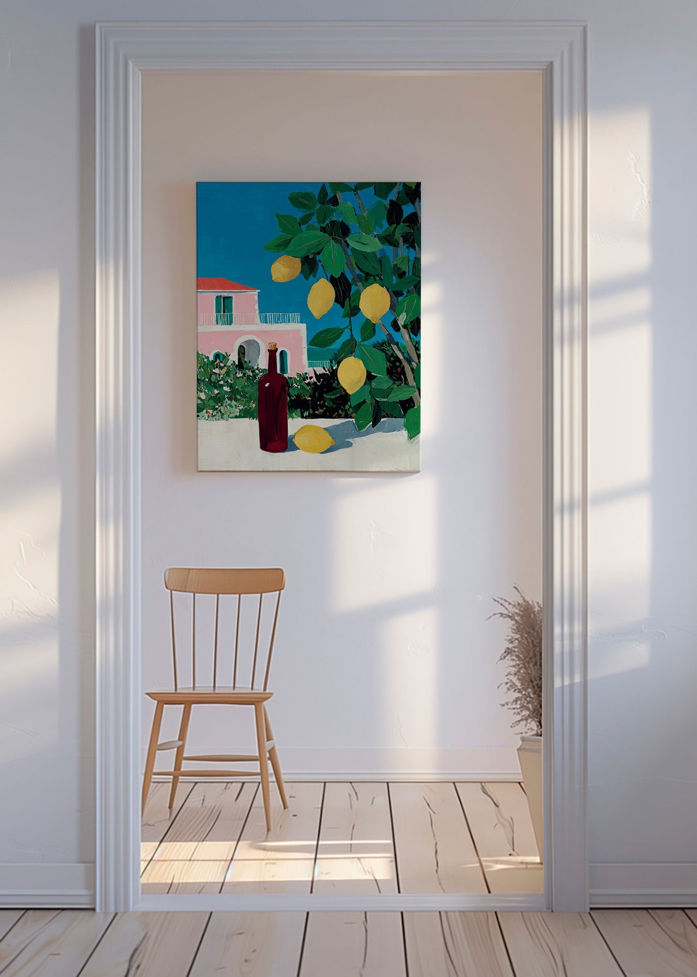 Arte da cucina: limoni e bottiglia
