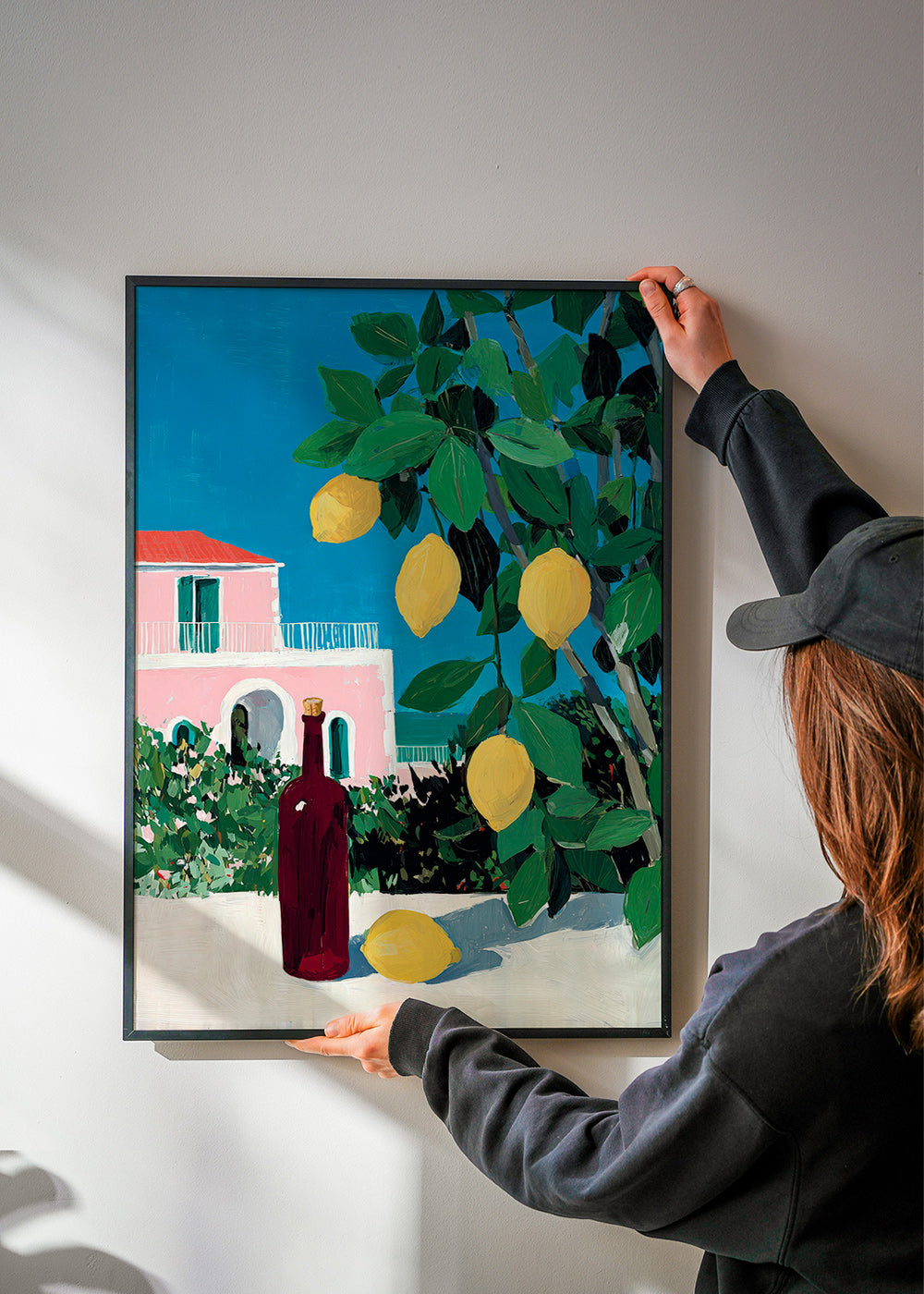 Arte da cucina: limoni e bottiglia