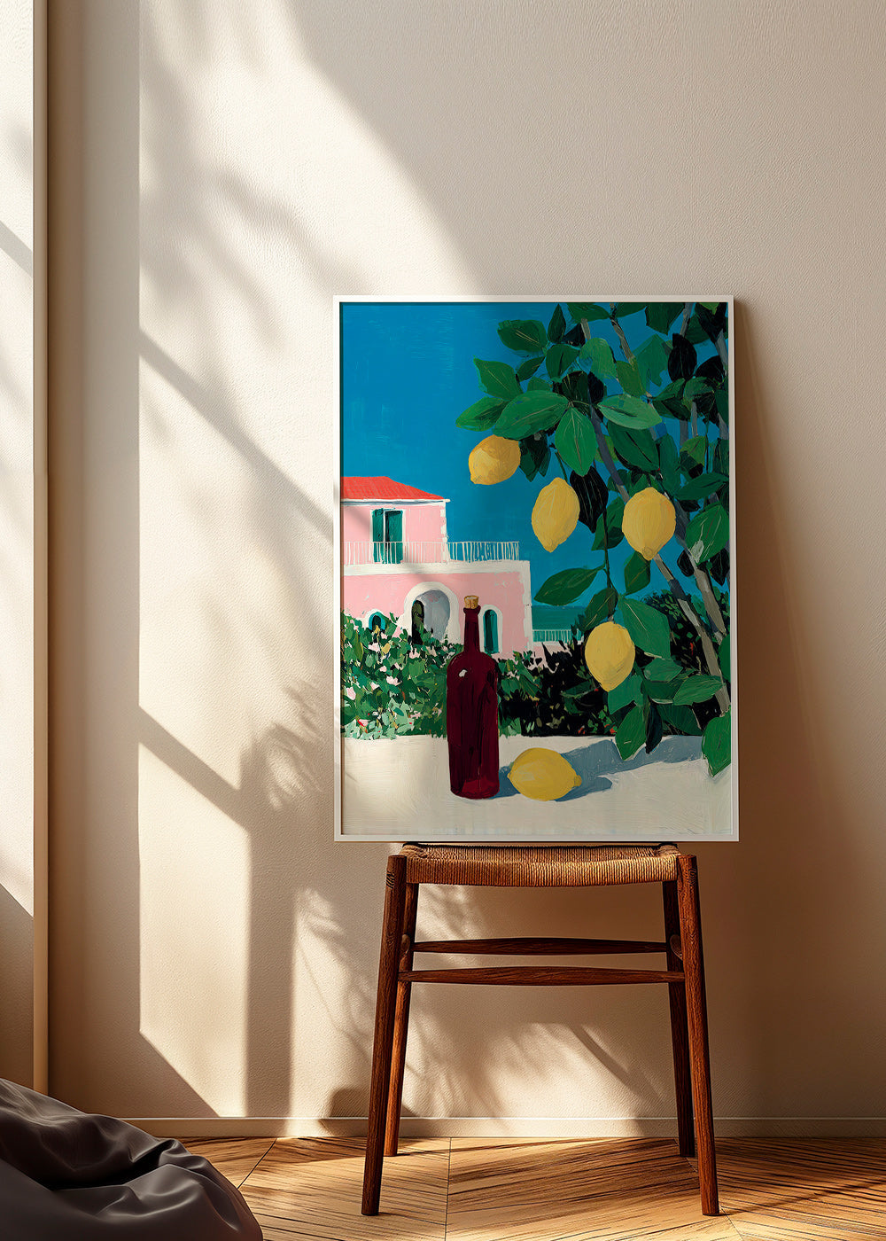 Arte da cucina: limoni e bottiglia