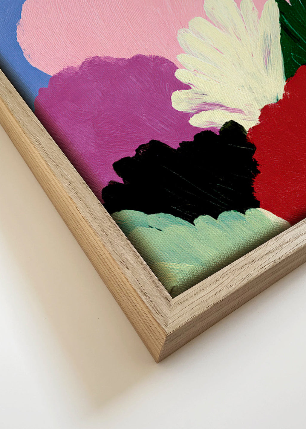 Stampa botanica Bloomscape con fiori astratti