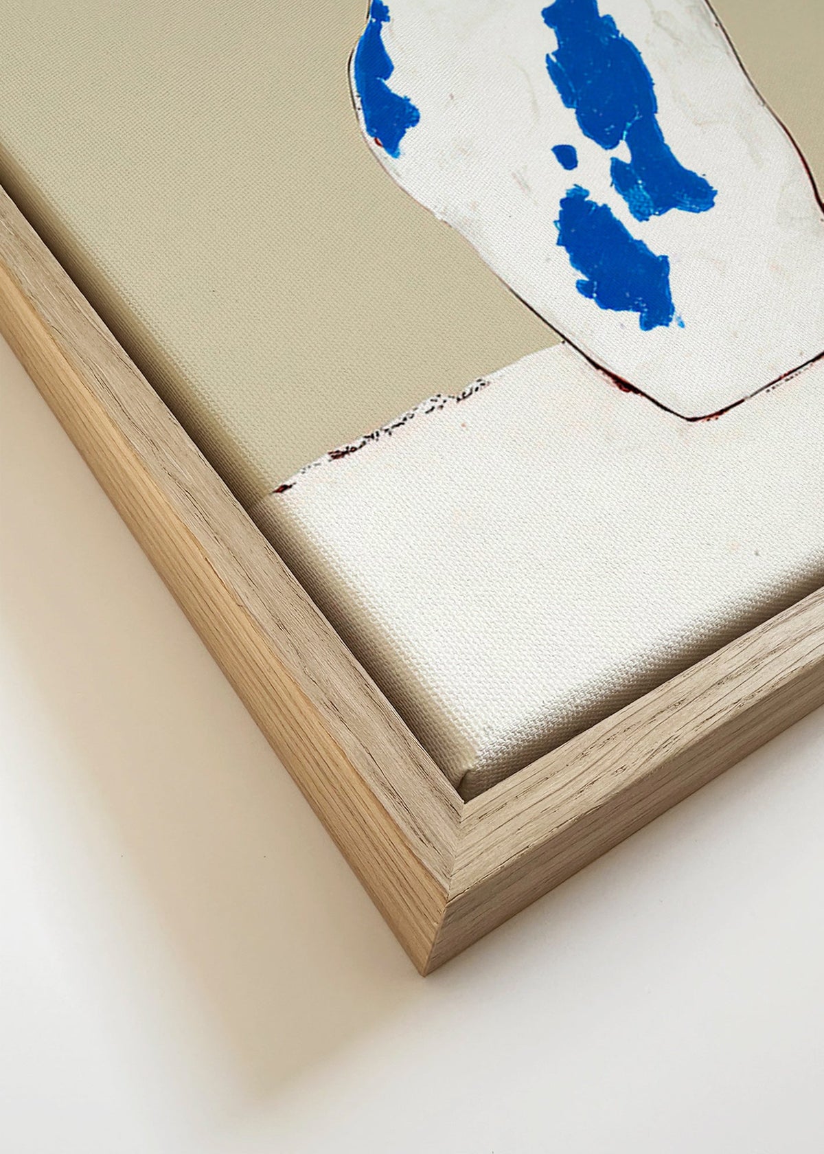 Stampa botanica con peonie in vaso blu