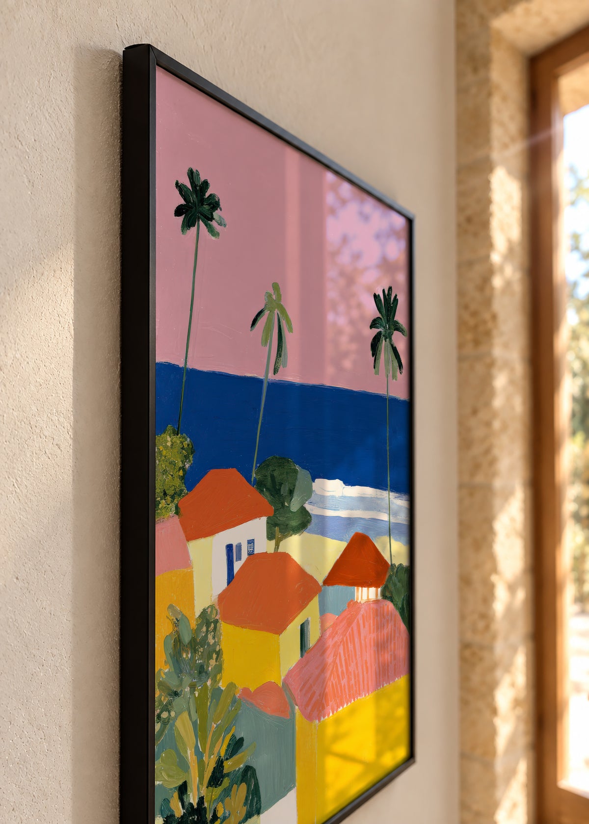 Palm Coast - Framed poster detail