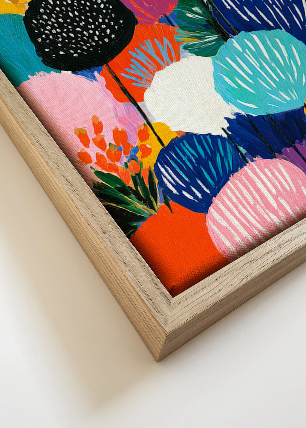 Stampa botanica bouquet colorato