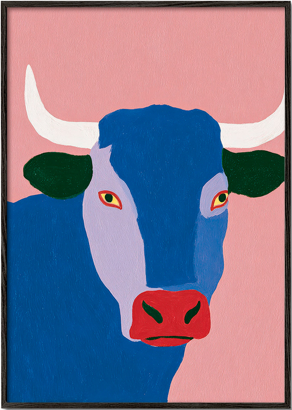 Toro indaco stilizzato