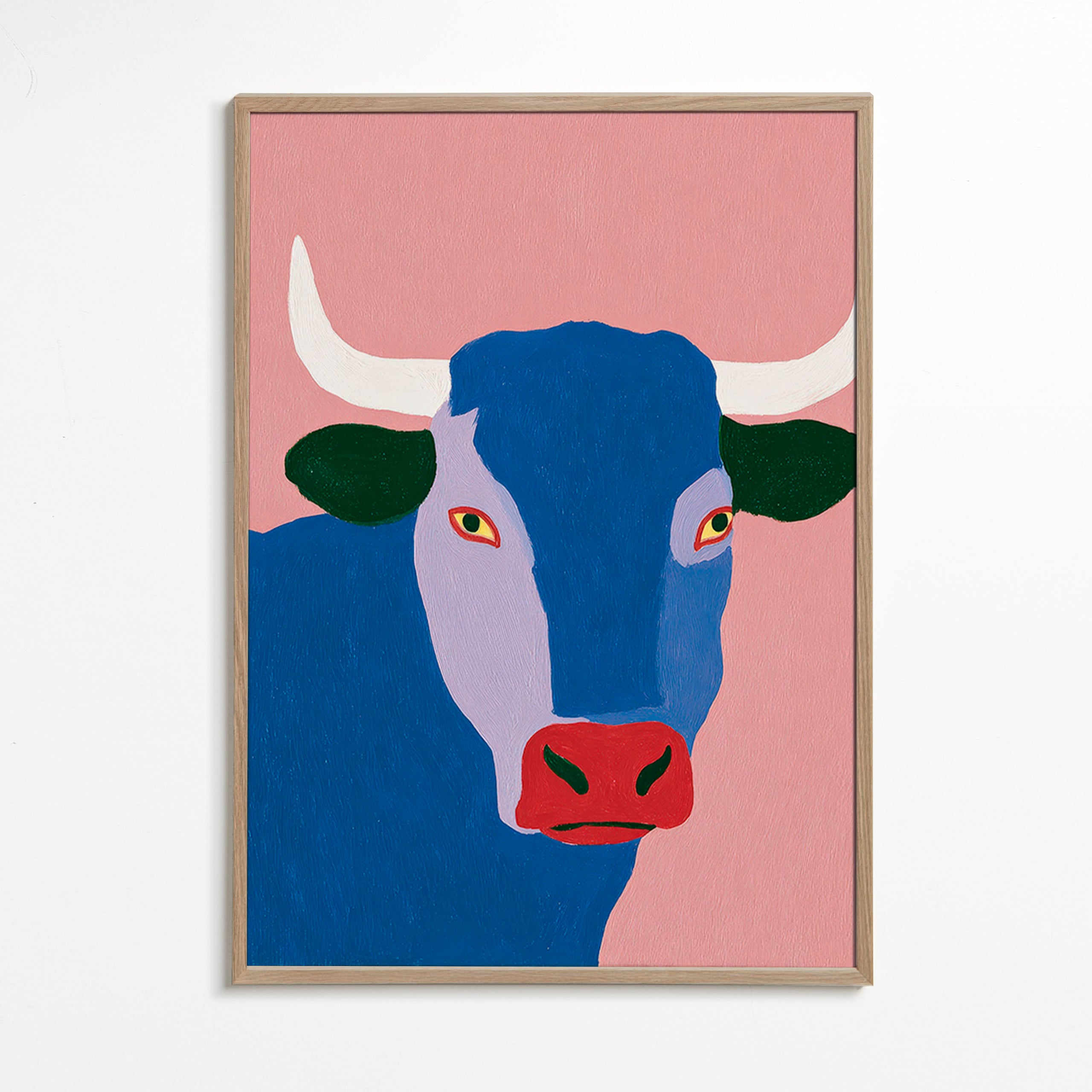 Toro indaco stilizzato