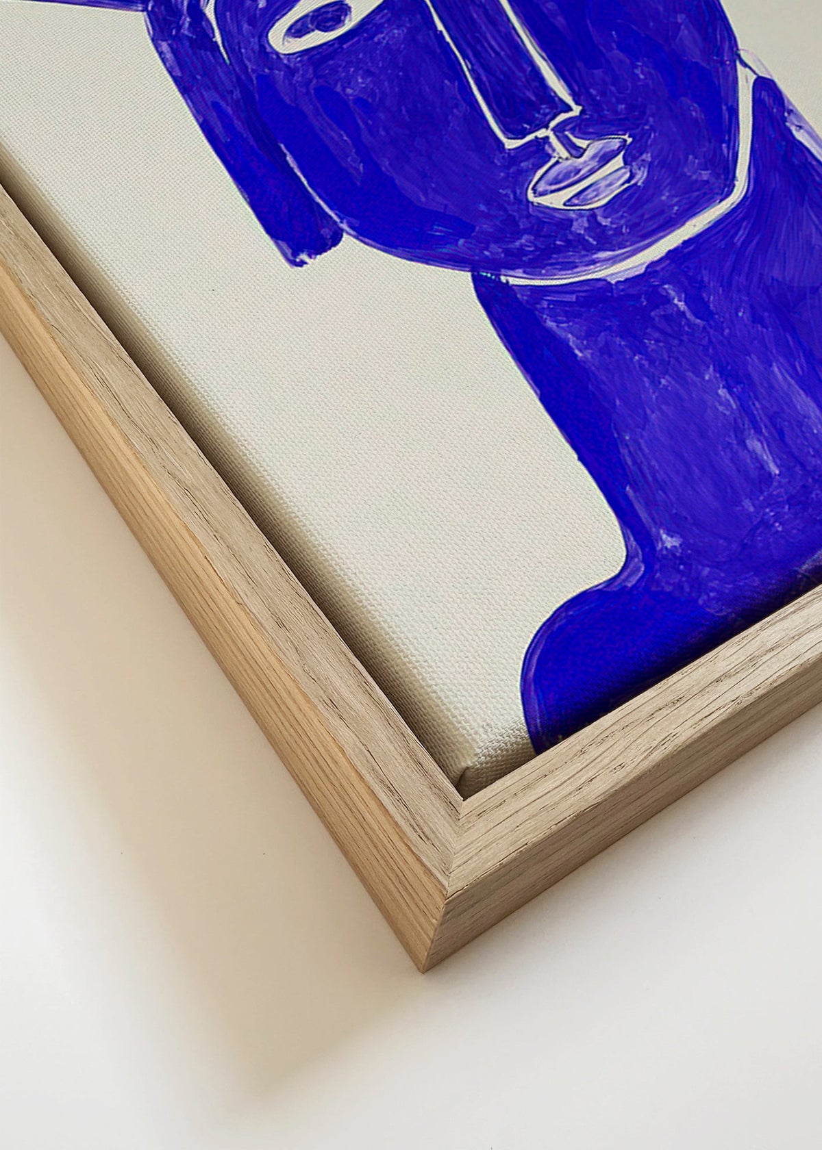 Illustrazione volto blu