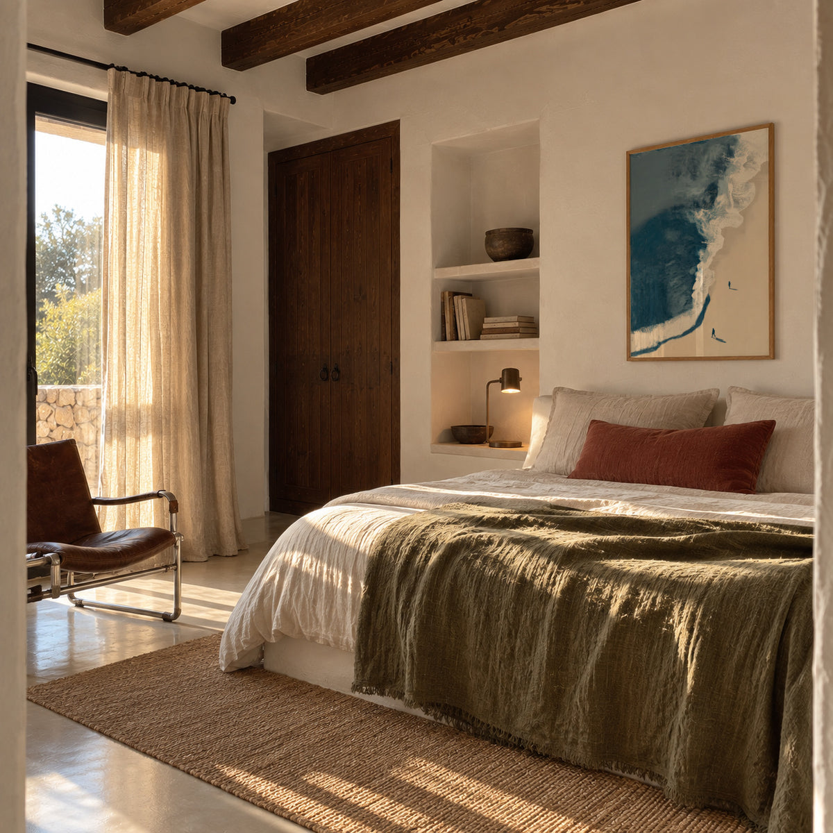 Winter Waves - Framed poster in an interior