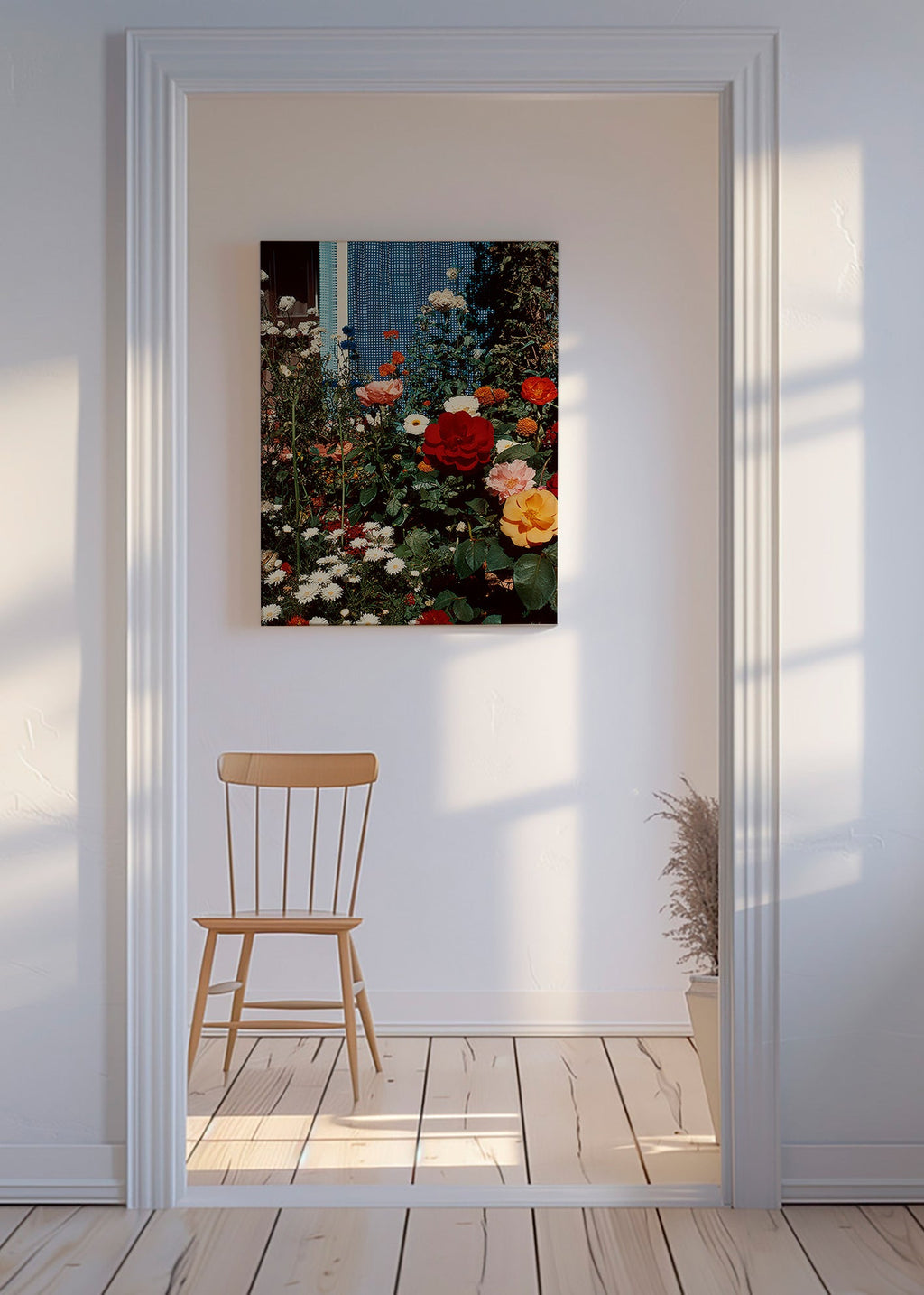 Stampa botanica: giardino in fiore