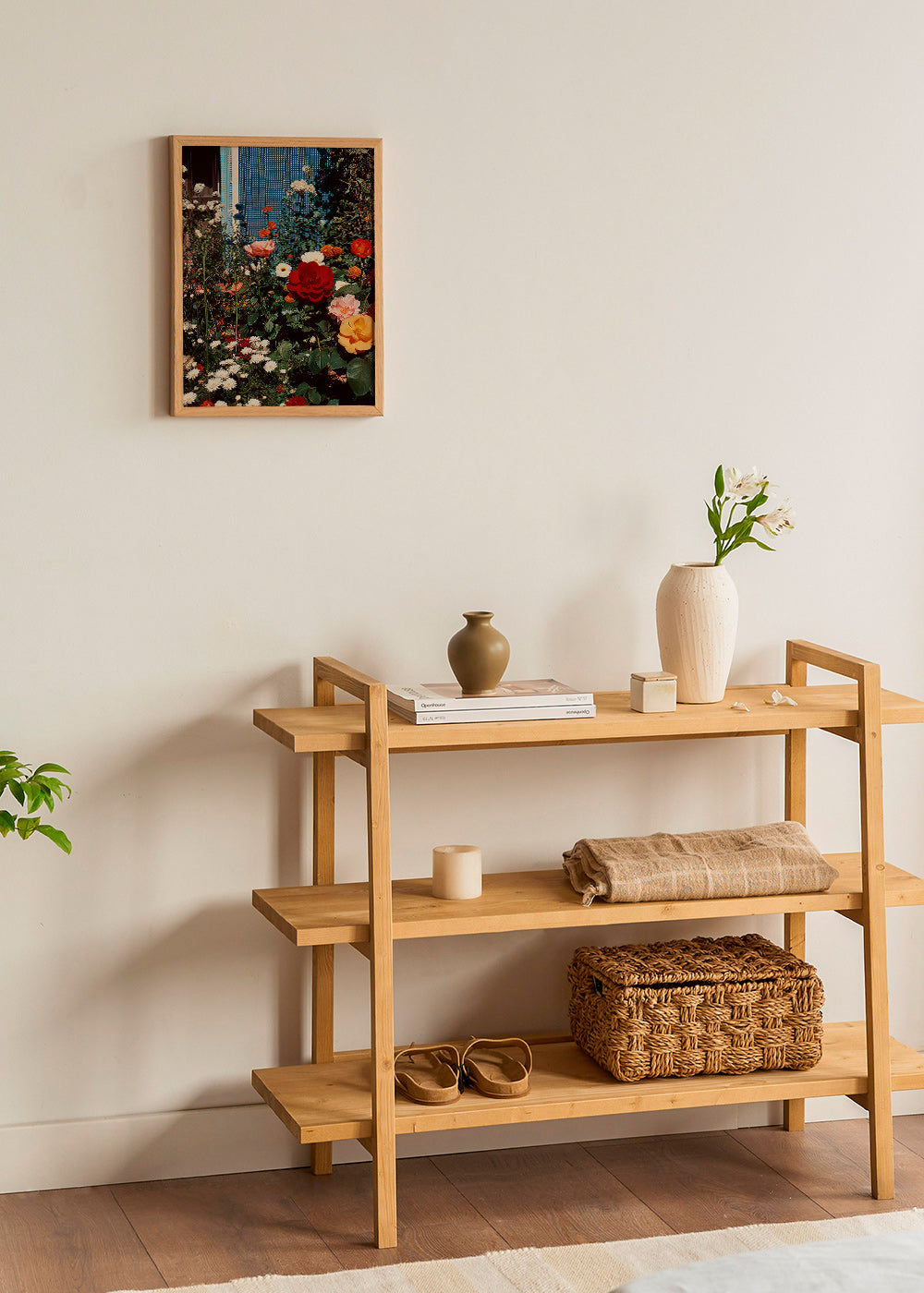 Stampa botanica: giardino in fiore