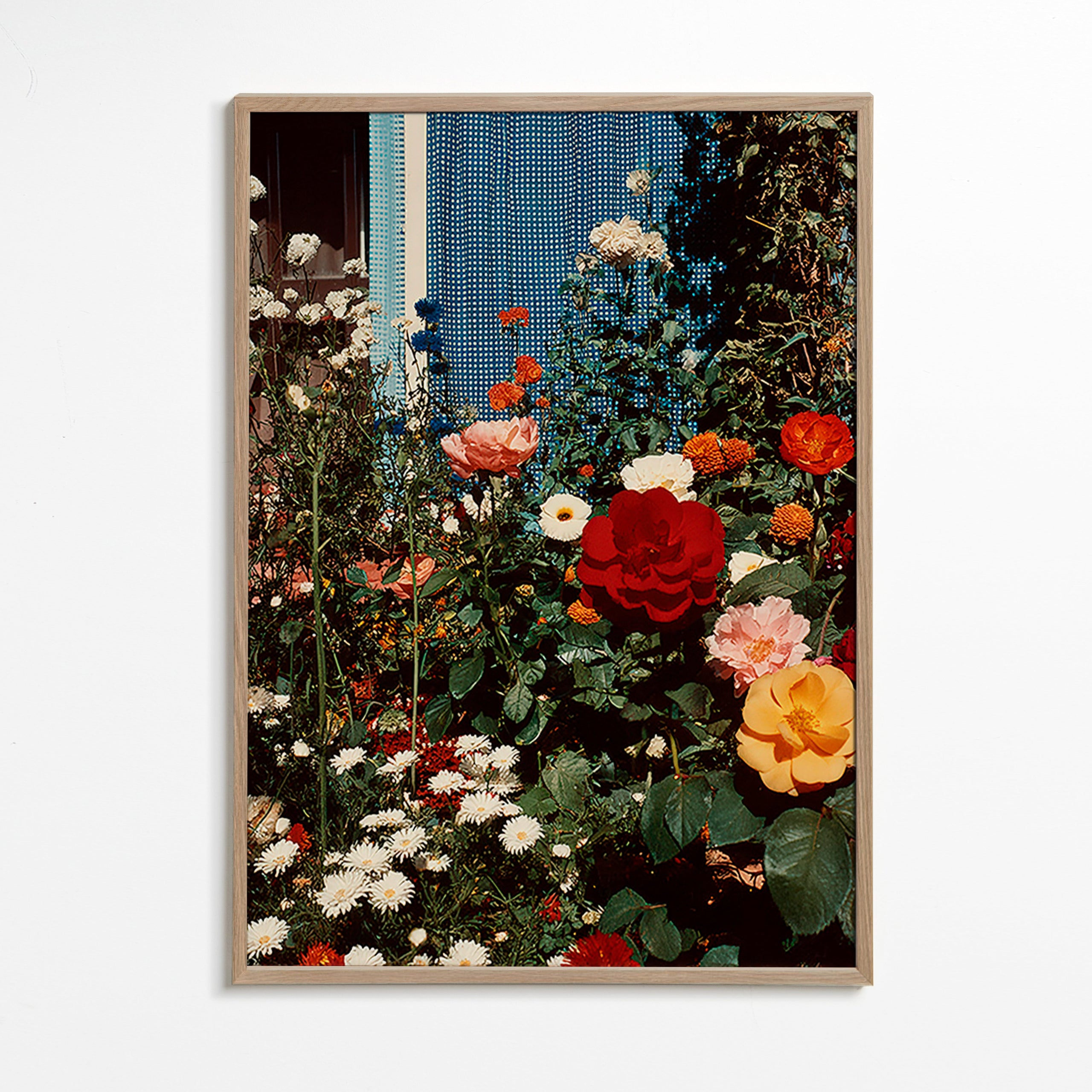 Stampa botanica: giardino in fiore