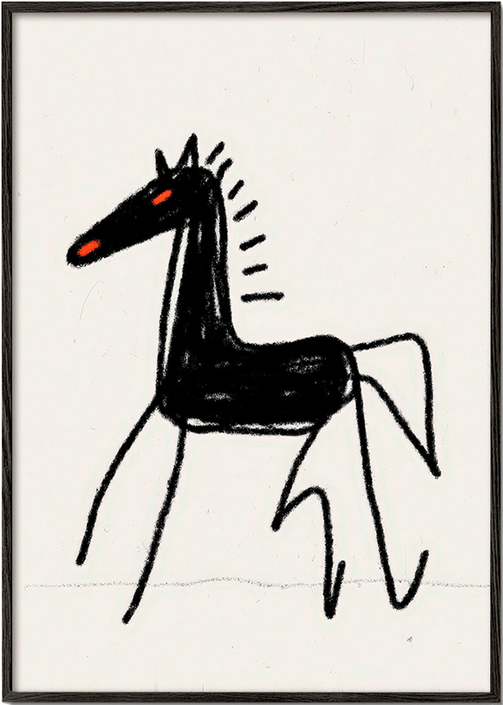 Schizzo cavallo nero