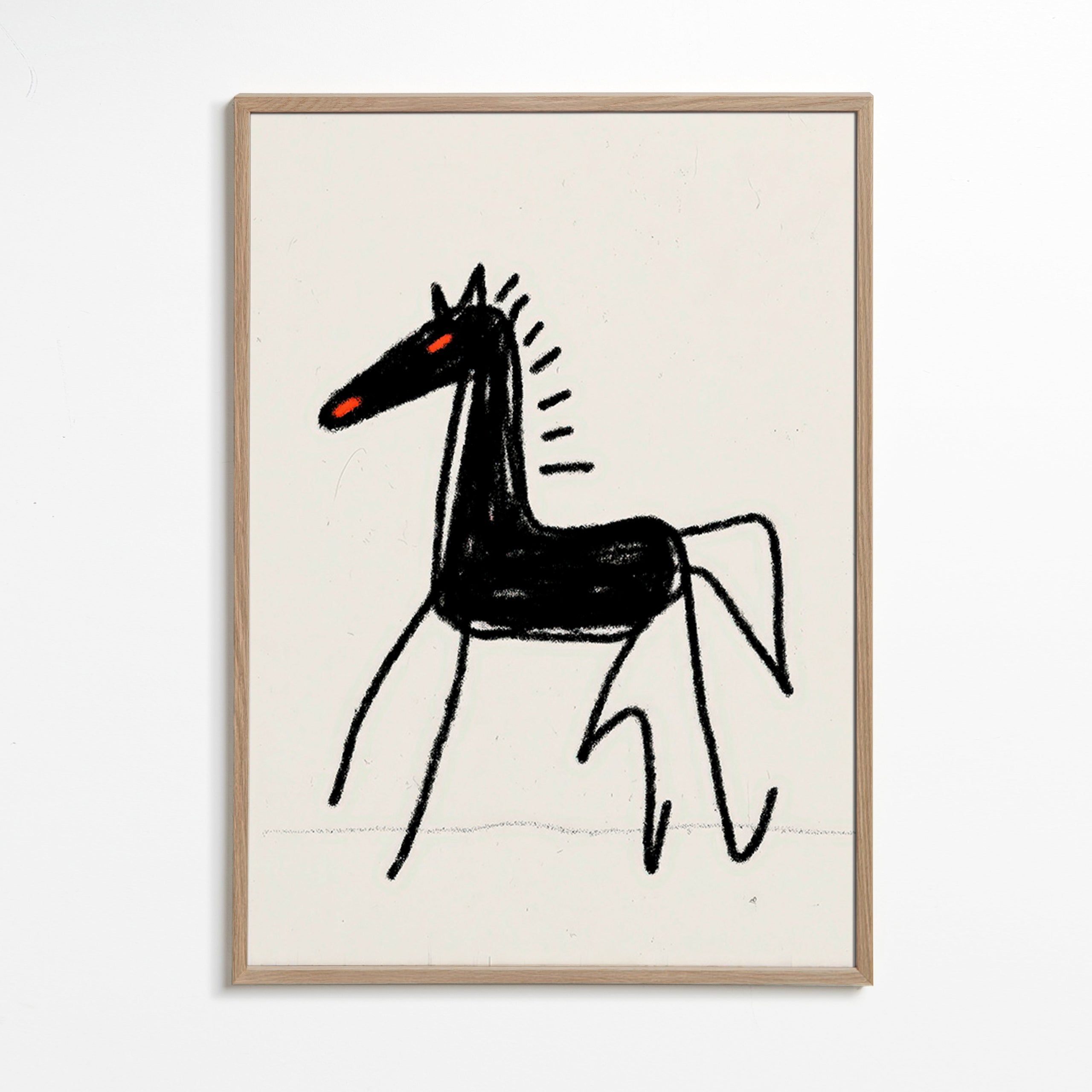 Schizzo cavallo nero