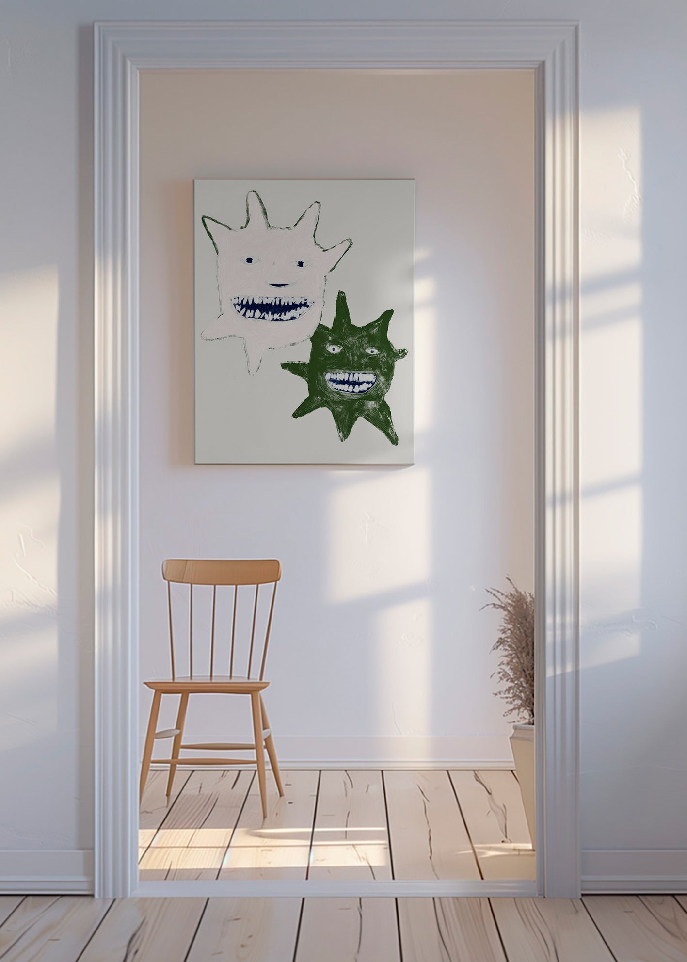 Illustrazione mostri gemelli