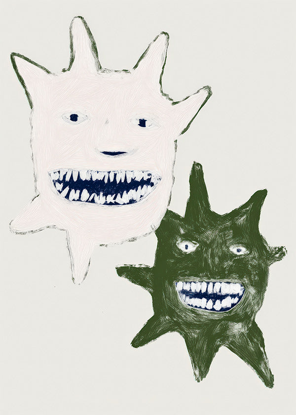 Illustrazione mostri gemelli