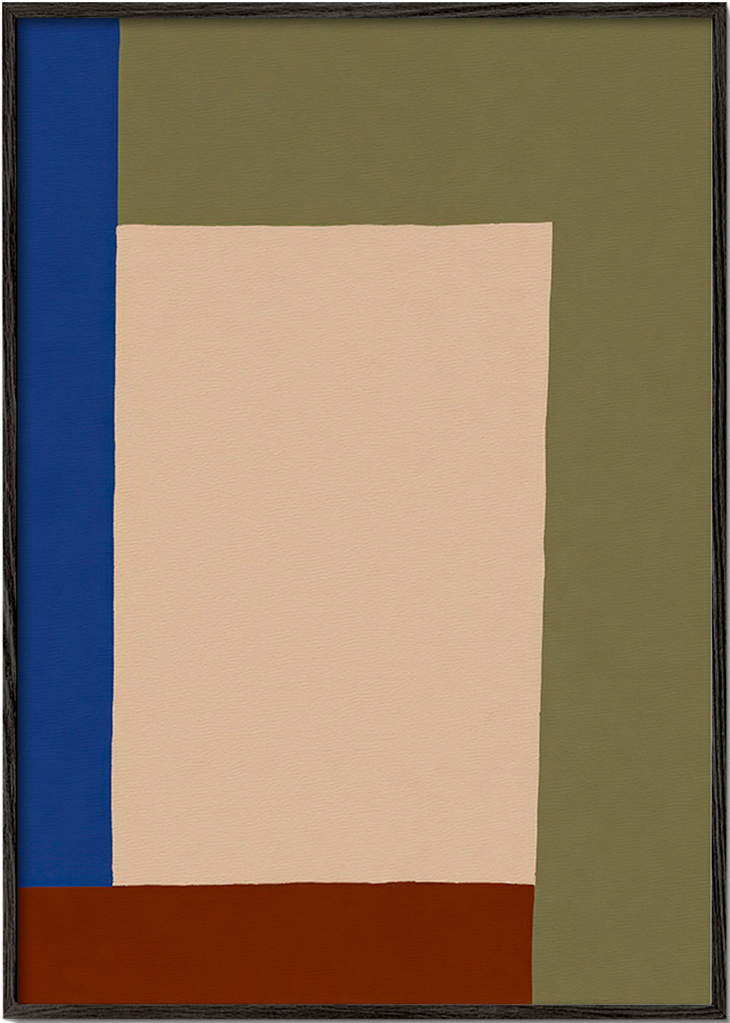 Quadro geometrico con rettangolo beige