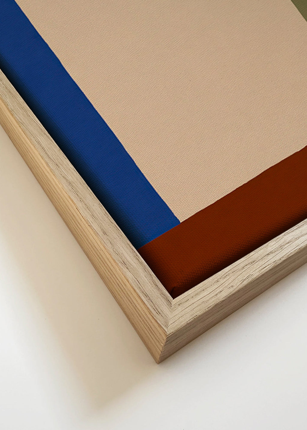 Quadro geometrico con rettangolo beige