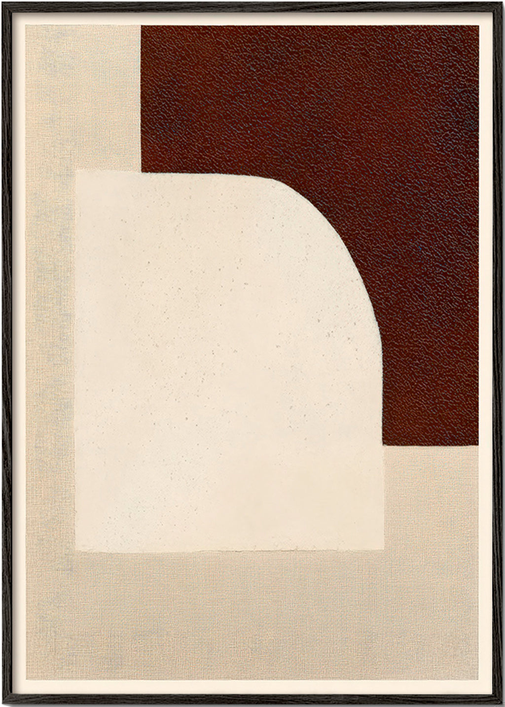 Quadro astratto ad arco con trama