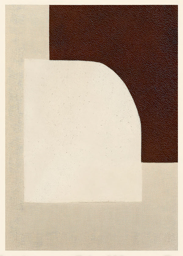 Quadro astratto ad arco con trama