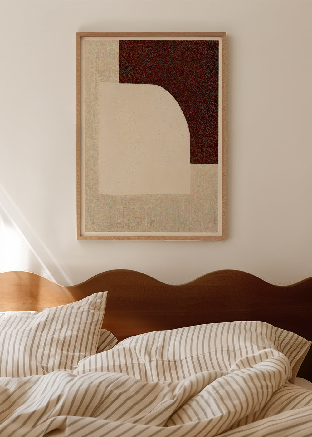 Quadro astratto ad arco con trama