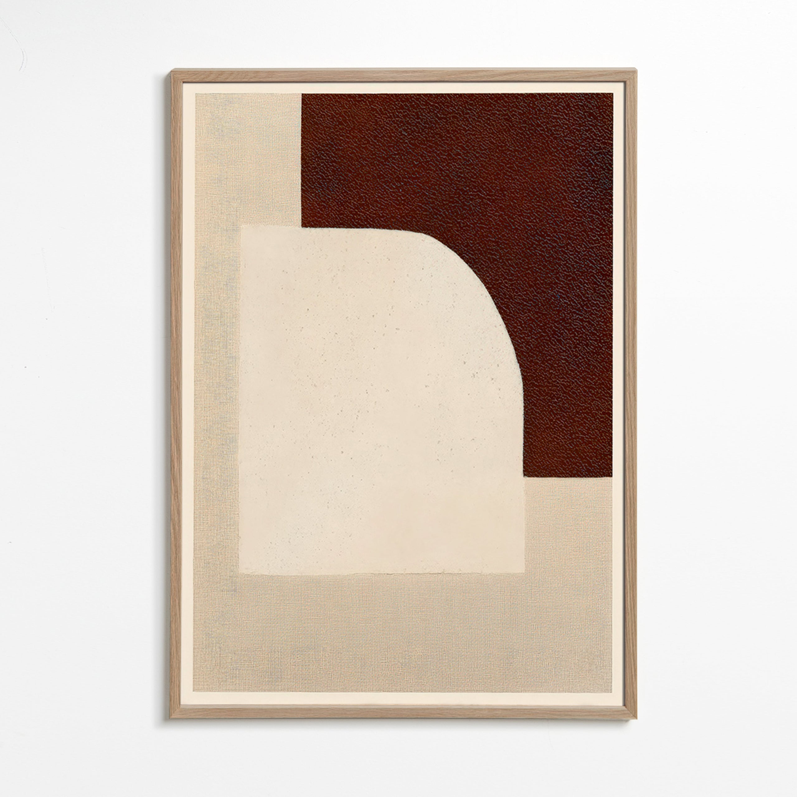 Quadro astratto ad arco con trama