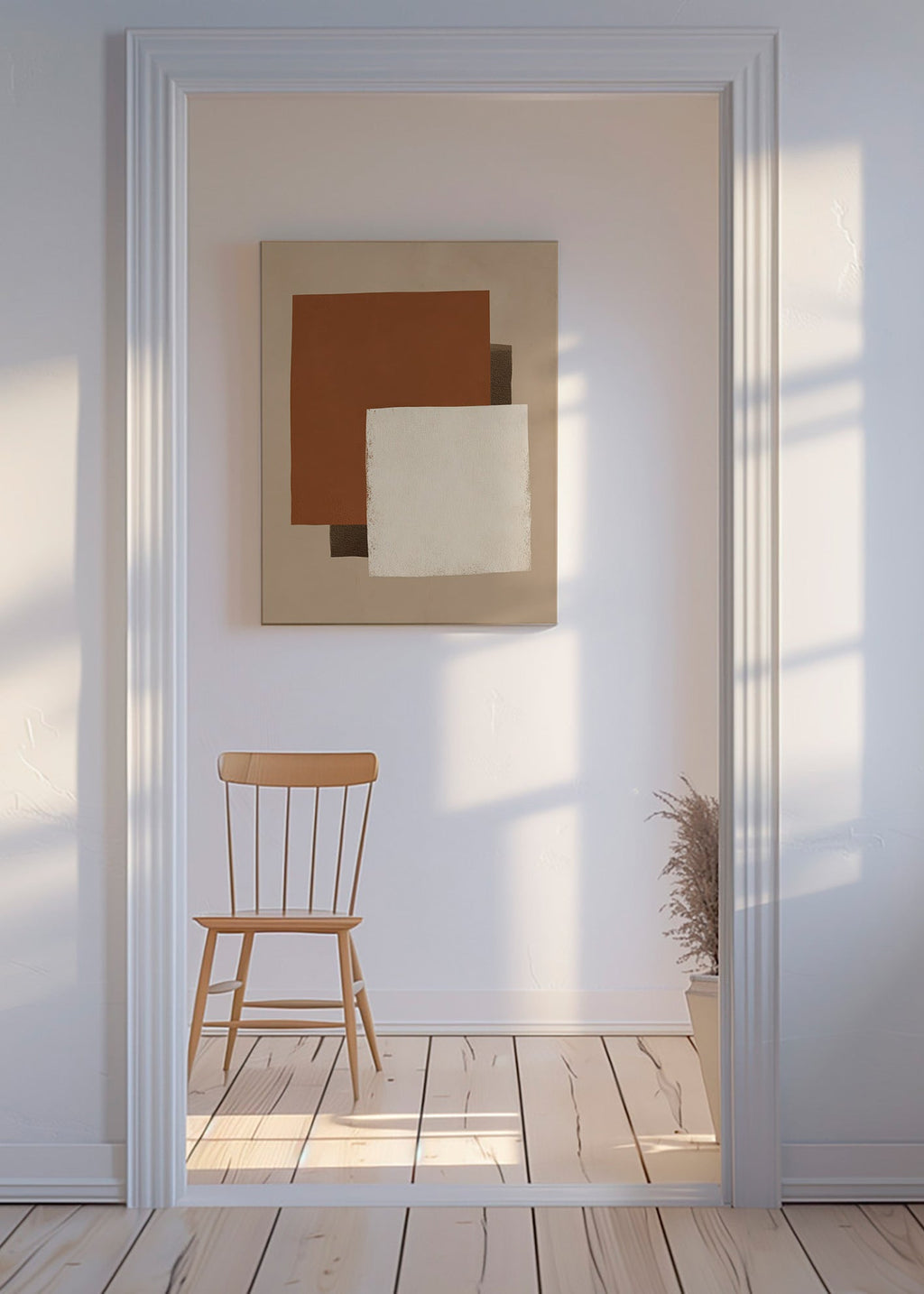 Quadro geometrico toni della terra