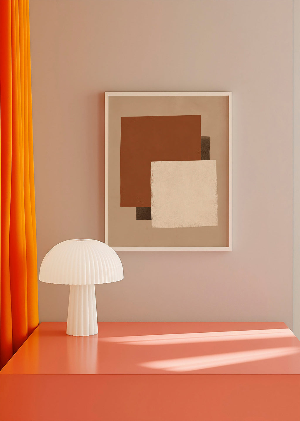Quadro geometrico toni della terra