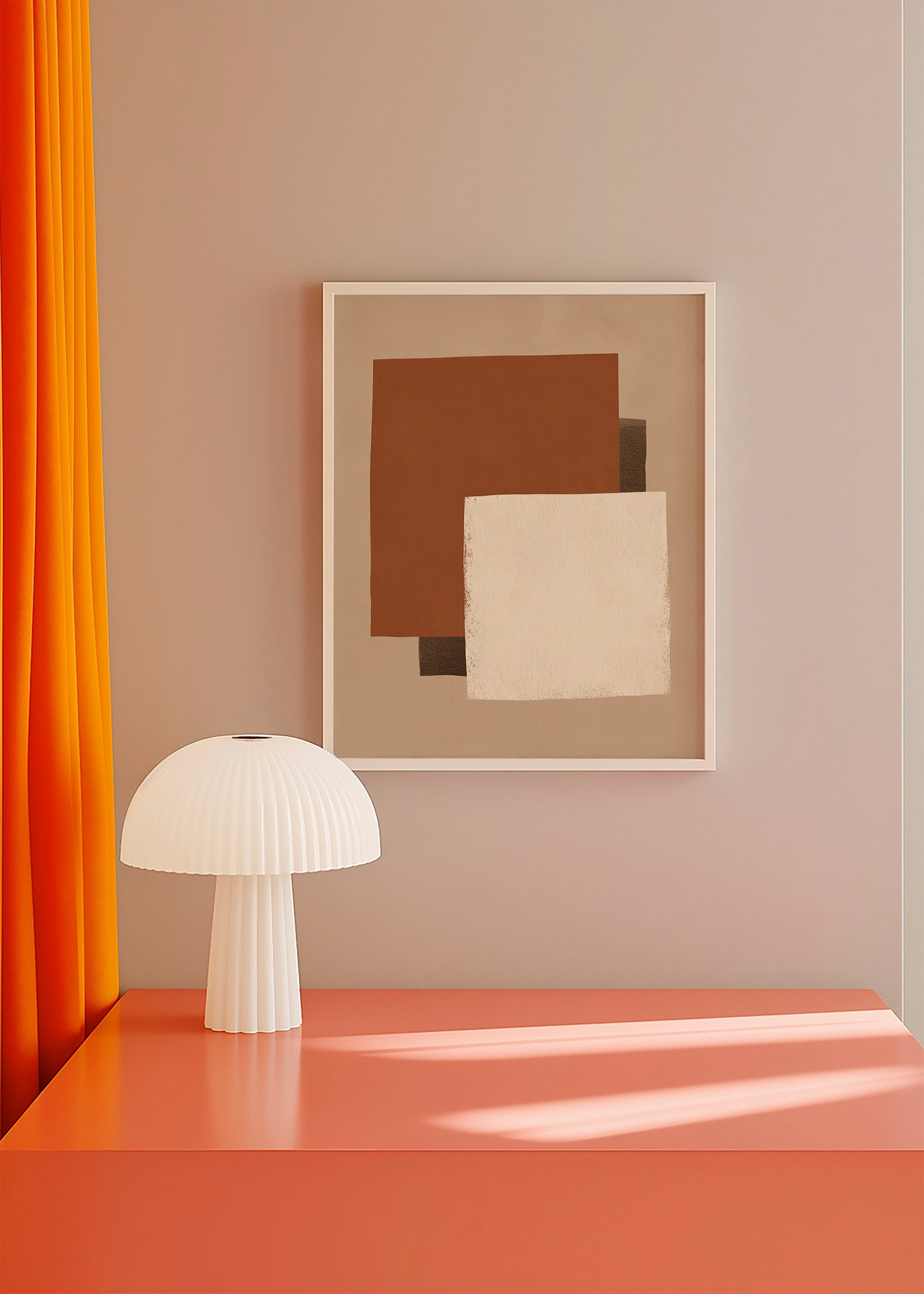 Quadro geometrico toni della terra