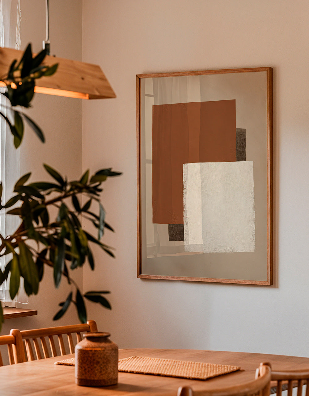 Quadro geometrico toni della terra