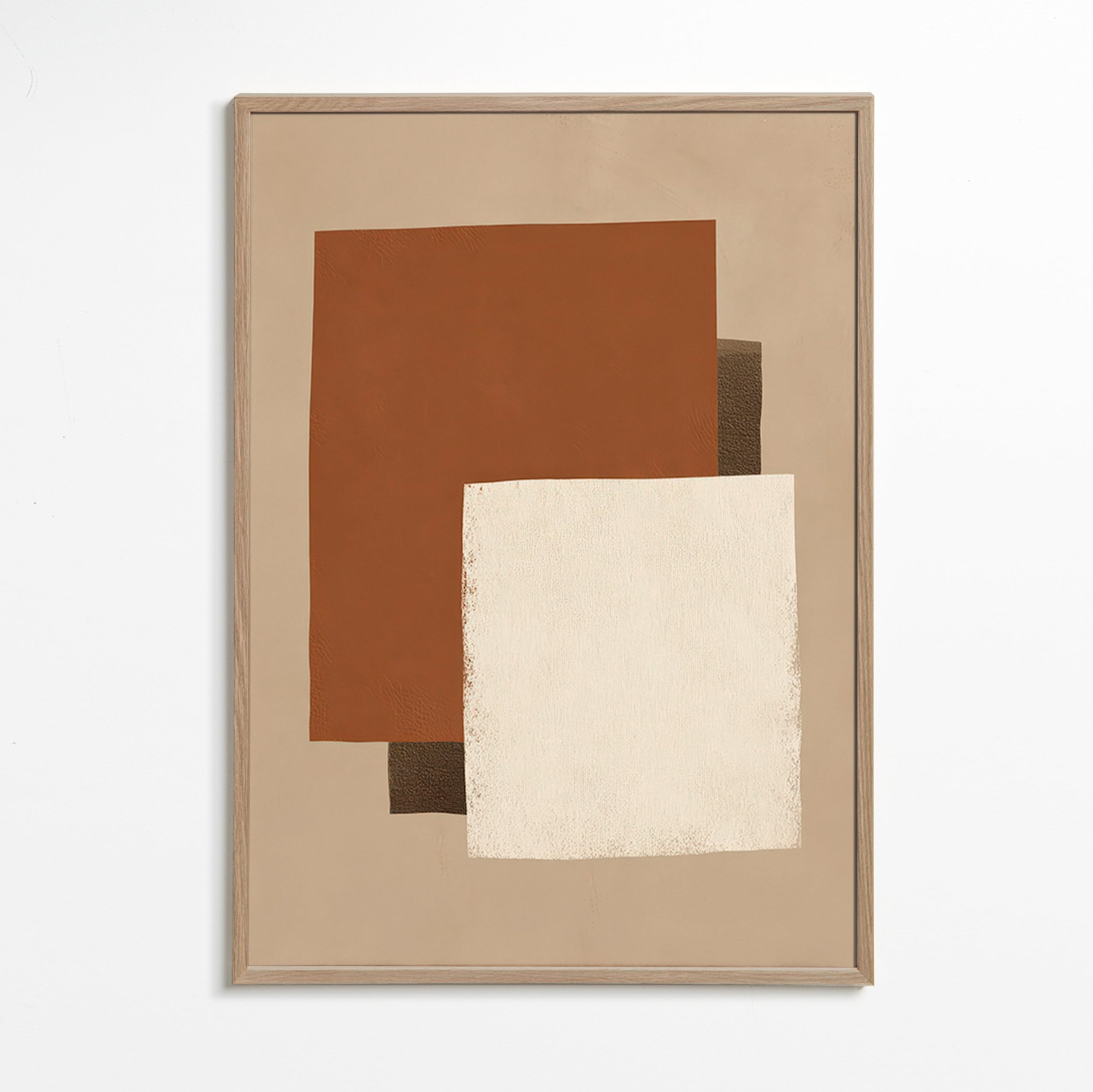 Quadro geometrico toni della terra